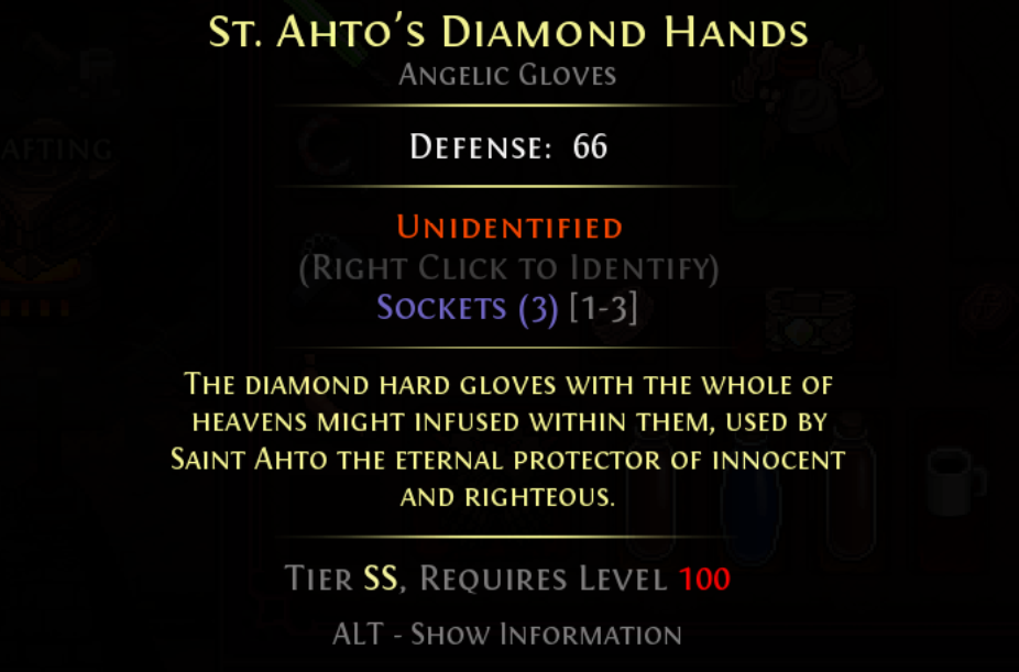 ST. AHTO'S DIAMOND HANDS