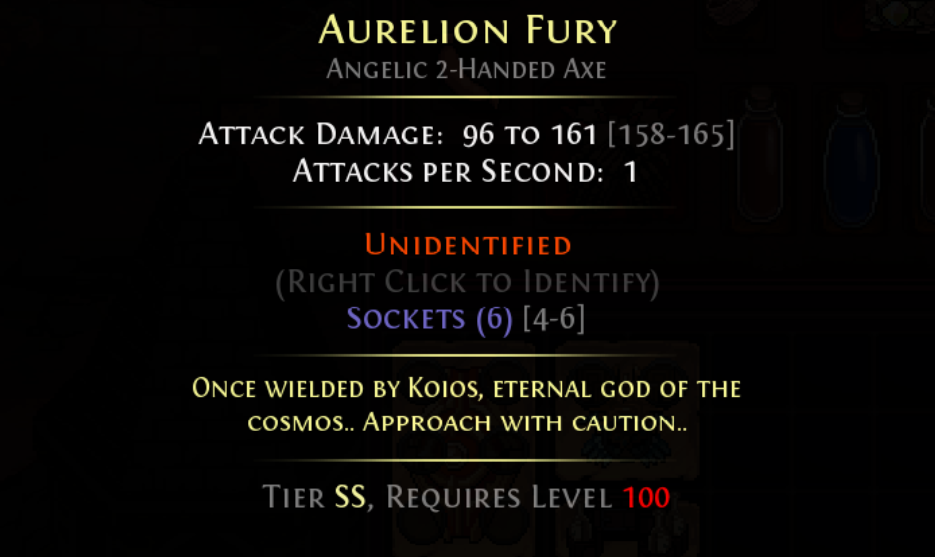Hero Siege -- AURELION FURY- 2 Handed Axe