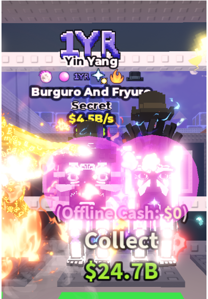 YIN YANG BURGURO AND FRYURO 4.5B/S (GALACTIC + 5 TRAITS) – STEAL A BRAINROT – FAST DELIVERY & TRUSTED #A6MK3P