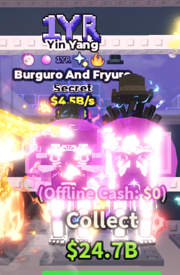 YIN YANG BURGURO AND FRYURO 4.5B/S (GALACTIC + 5 TRAITS) – STEAL A BRAINROT – FAST DELIVERY & TRUSTED #A6MK3P