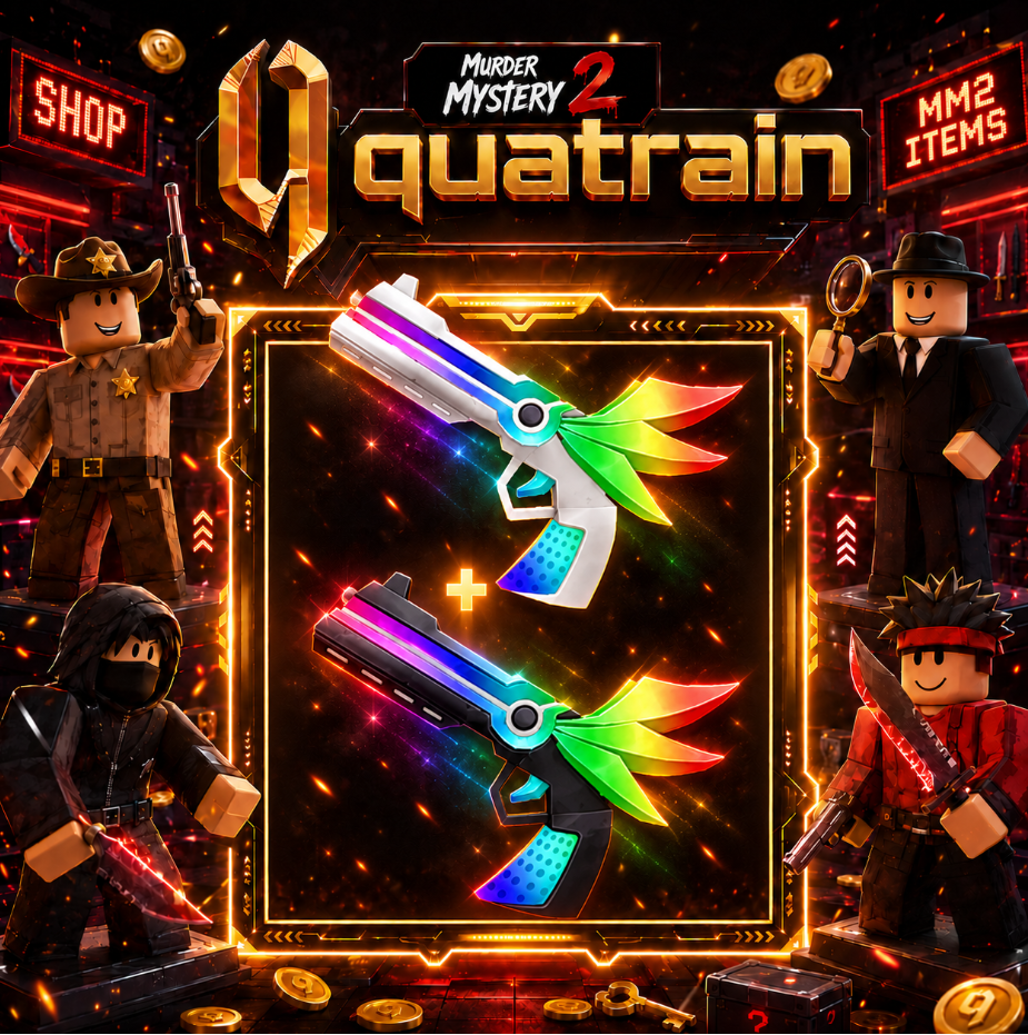🔪🩸 Chroma Darkbringer Gun + Chroma Lightbringer Gun 🩸🔪 Chroma Set | Murder Mystery 2 👥