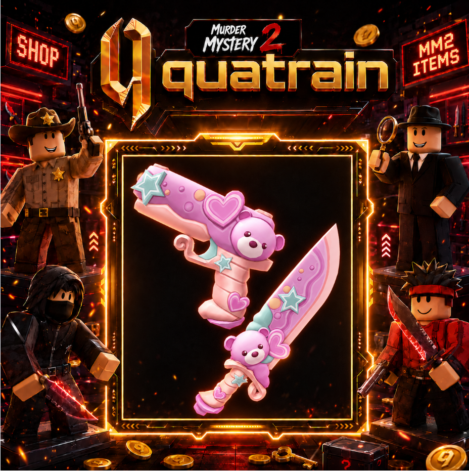 🔪🩸 Sweet Knife + Treat Gun 🩸🔪 Sweet Bundle / Sweet Treat Set | Murder Mystery 2 👥