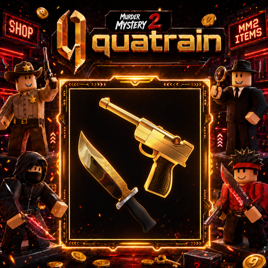 🔪🩸 Corrupt Knife + Luger Gun 🩸🔪 Corrupt Set | Murder Mystery 2 👥