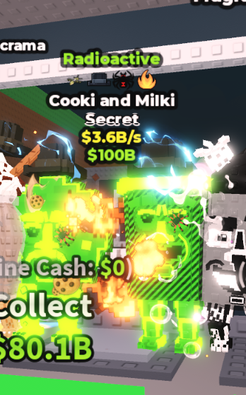 RADIOACTIVE COOKI AND MILKI 3.6B/S (SPIDER + 3 TRAITS) – STEAL A BRAINROT – FAST DELIVERY & TRUSTED #X9QH3V