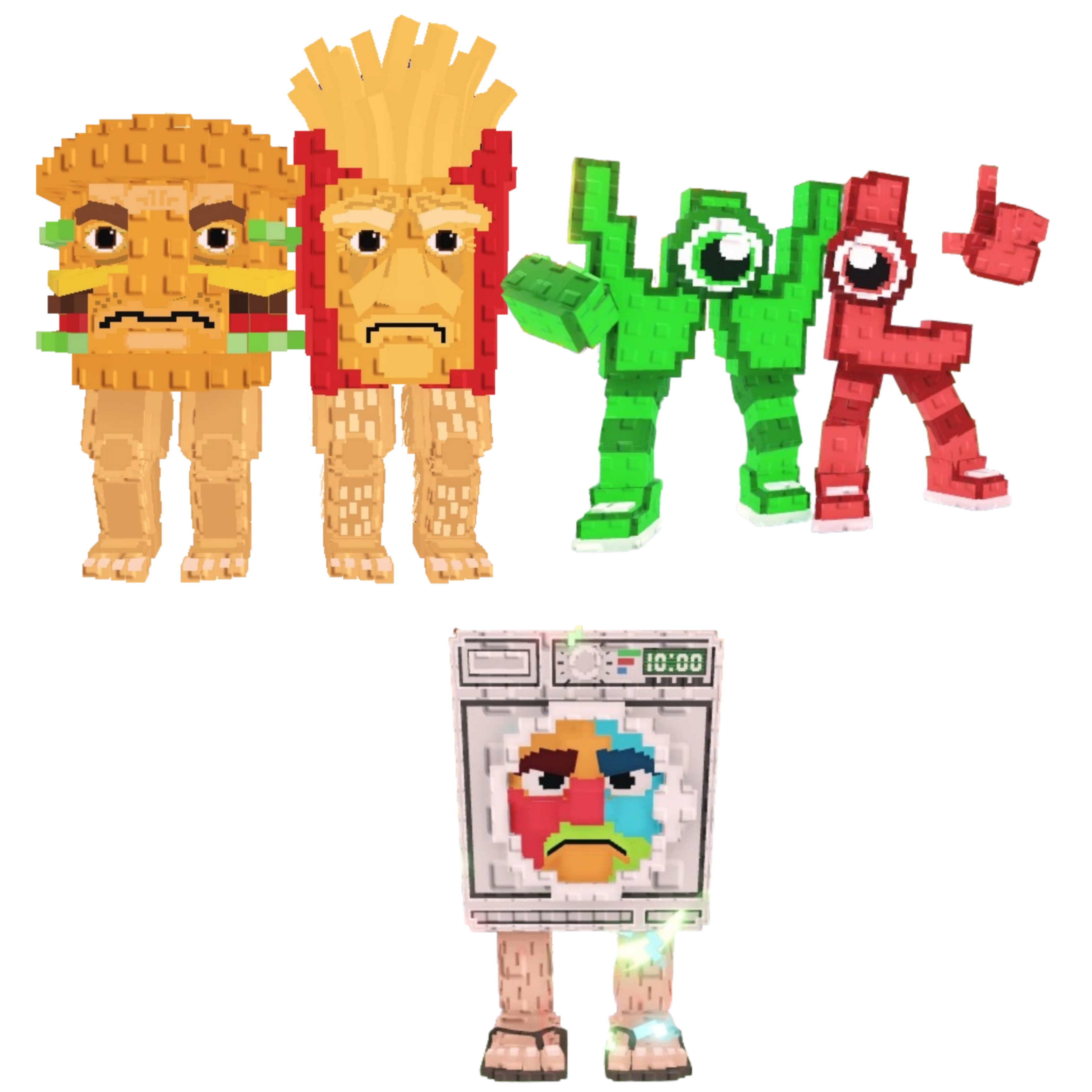 [BUNDLE] - 🦠 1x Burguro And Fryuro 🦠 1x Lavadorito Spinito 🦠 1x W or L (WorL)