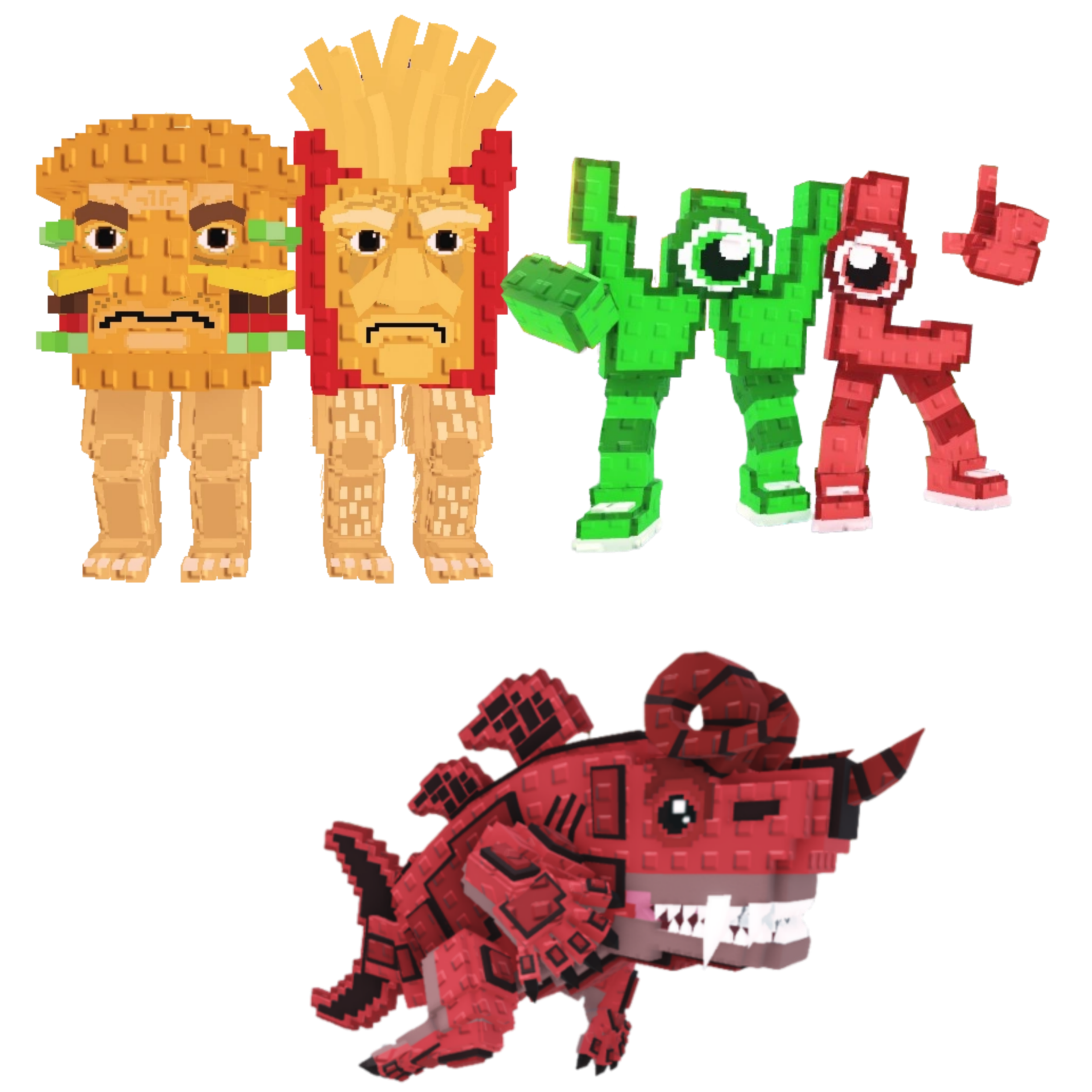 [BUNDLE] - 🌸 1x Burguro And Fryuro 🌸 1x W or L (WorL) 🌸 1x Eviledon