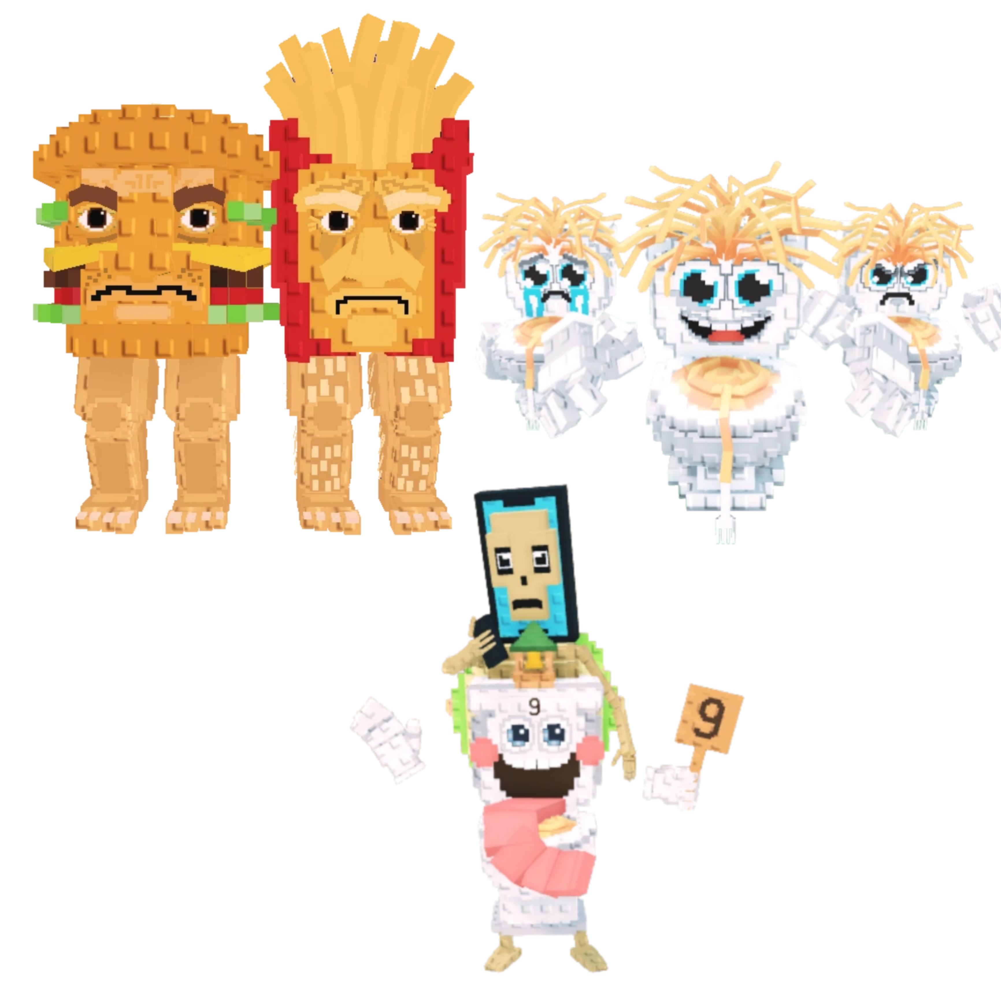 [BUNDLE] - 🌼 1x Burguro And Fryuro 🌼 1x La Secret Combinasion 🌼 1x Los Spaghettis
