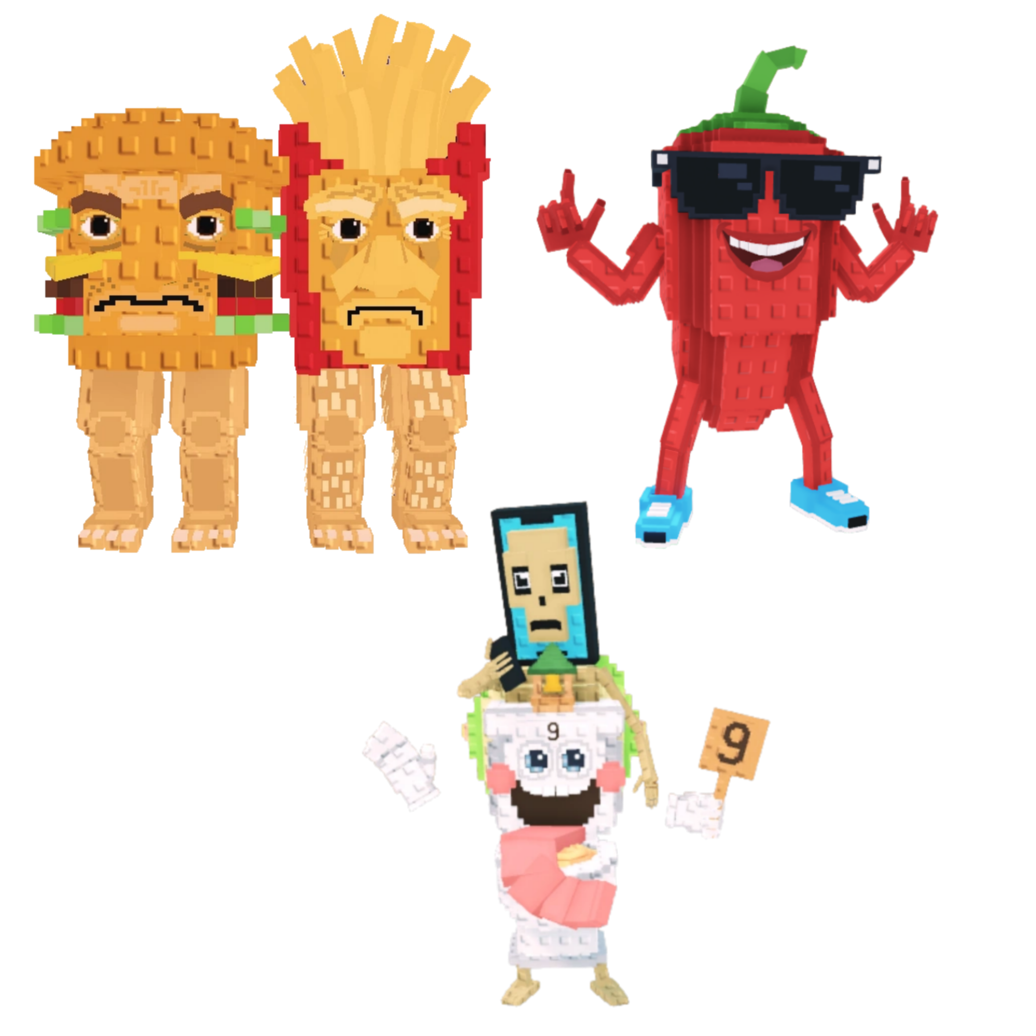 [BUNDLE] - 🍀 1x Burguro And Fryuro 🍀 1x Chillin Chili 🍀 1x La Secret Combinasion