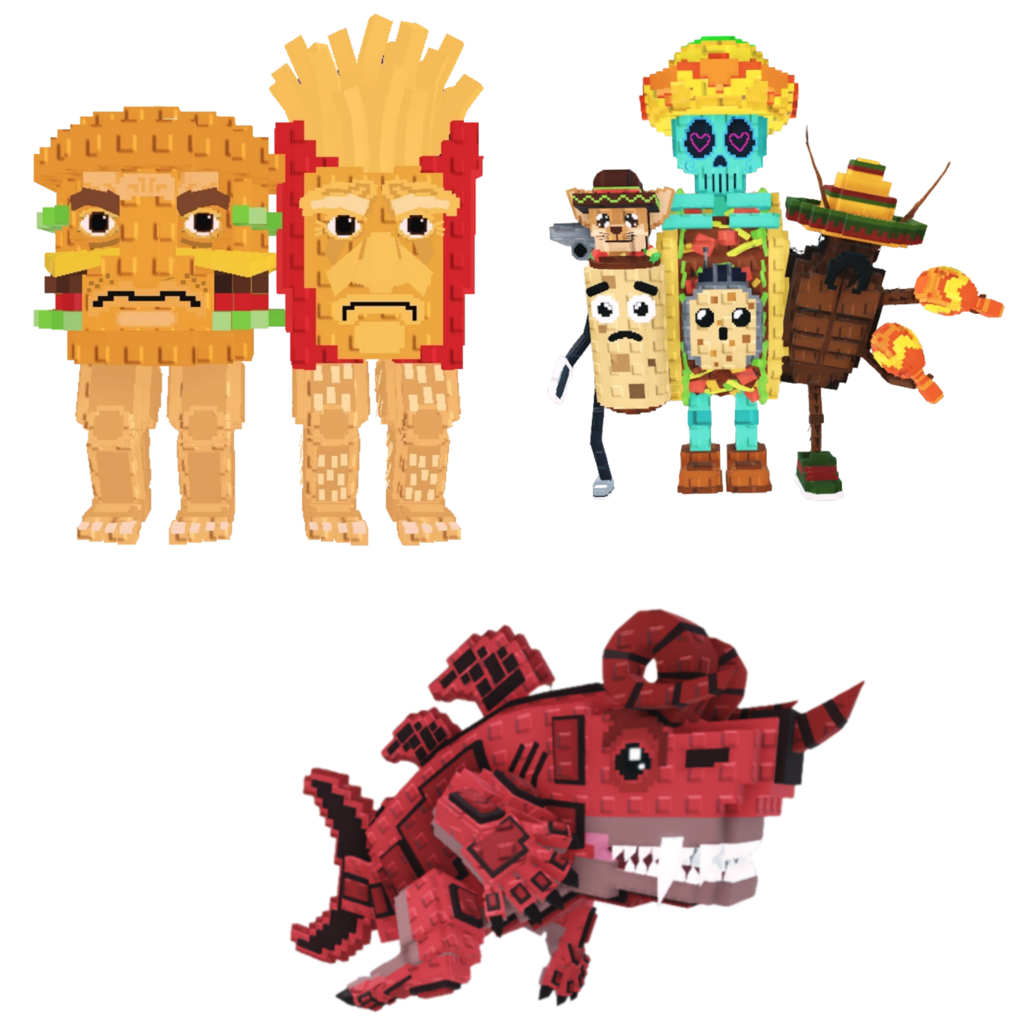 [BUNDLE] - 🍃 1x Burguro And Fryuro 🍃 1x La Taco Combinasion 🍃 1x Eviledon