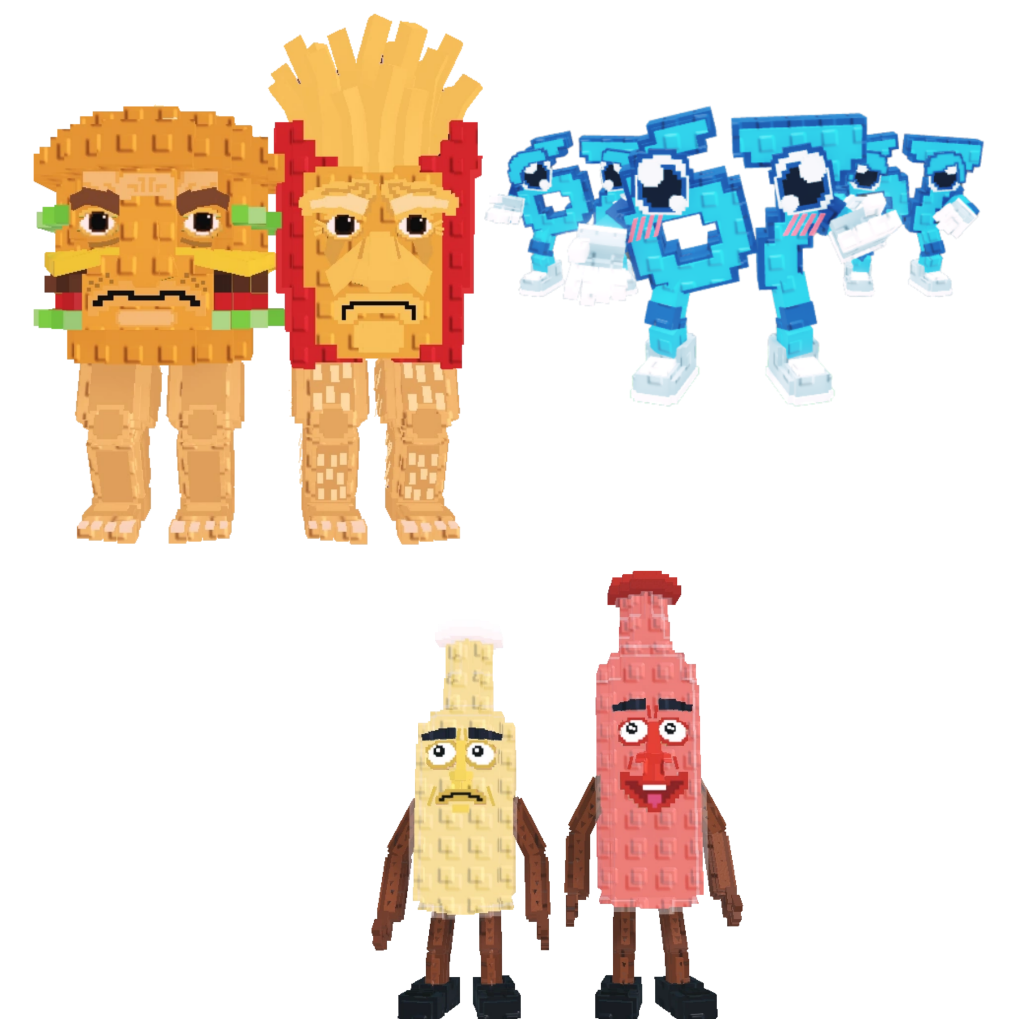 [BUNDLE] - 🦐 1x Burguro And Fryuro 🦐 1x Ketchuru and Musturu 🦐 1x Los 67 (Six Seven)