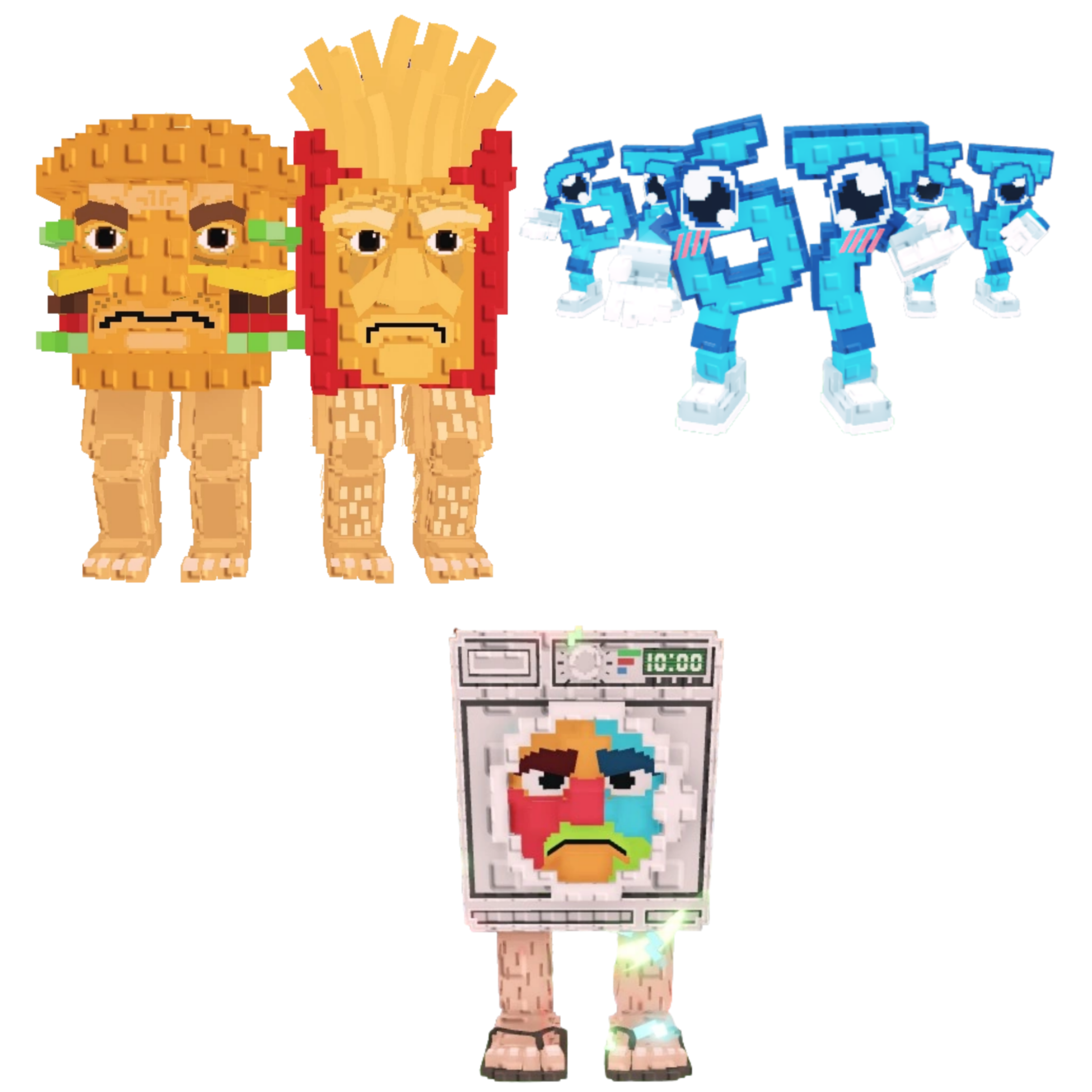 [BUNDLE] - 🦑 1x Burguro And Fryuro 🦑 1x Lavadorito Spinito 🦑 1x Los 67 (Six Seven)