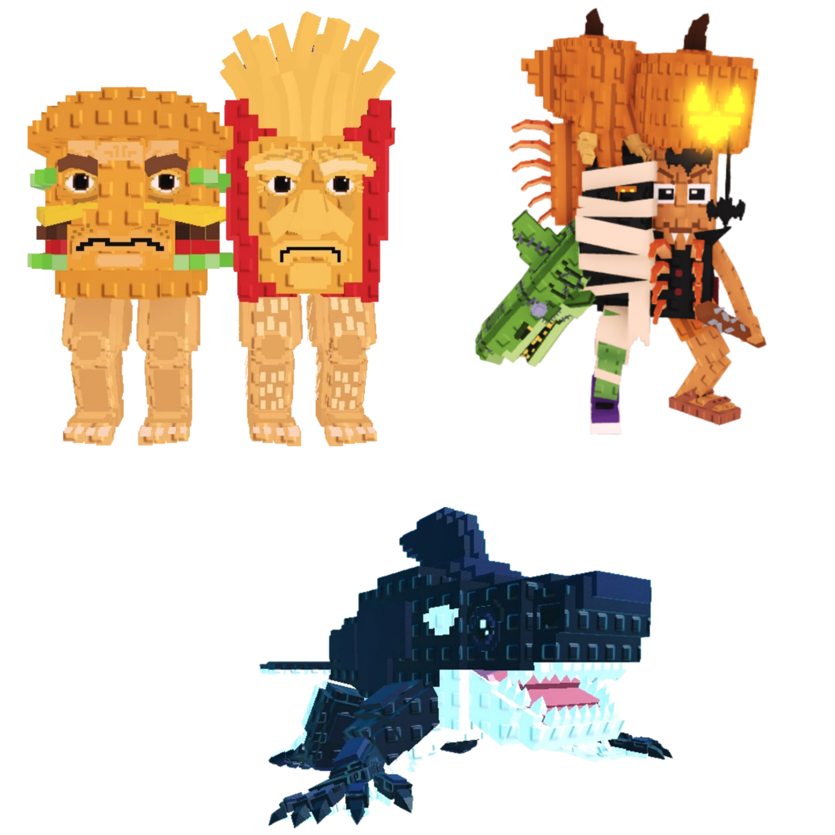 [BUNDLE] - 🌙 1x Burguro And Fryuro 🌙 1x Orcaledon 🌙 1x La Spooky Grande