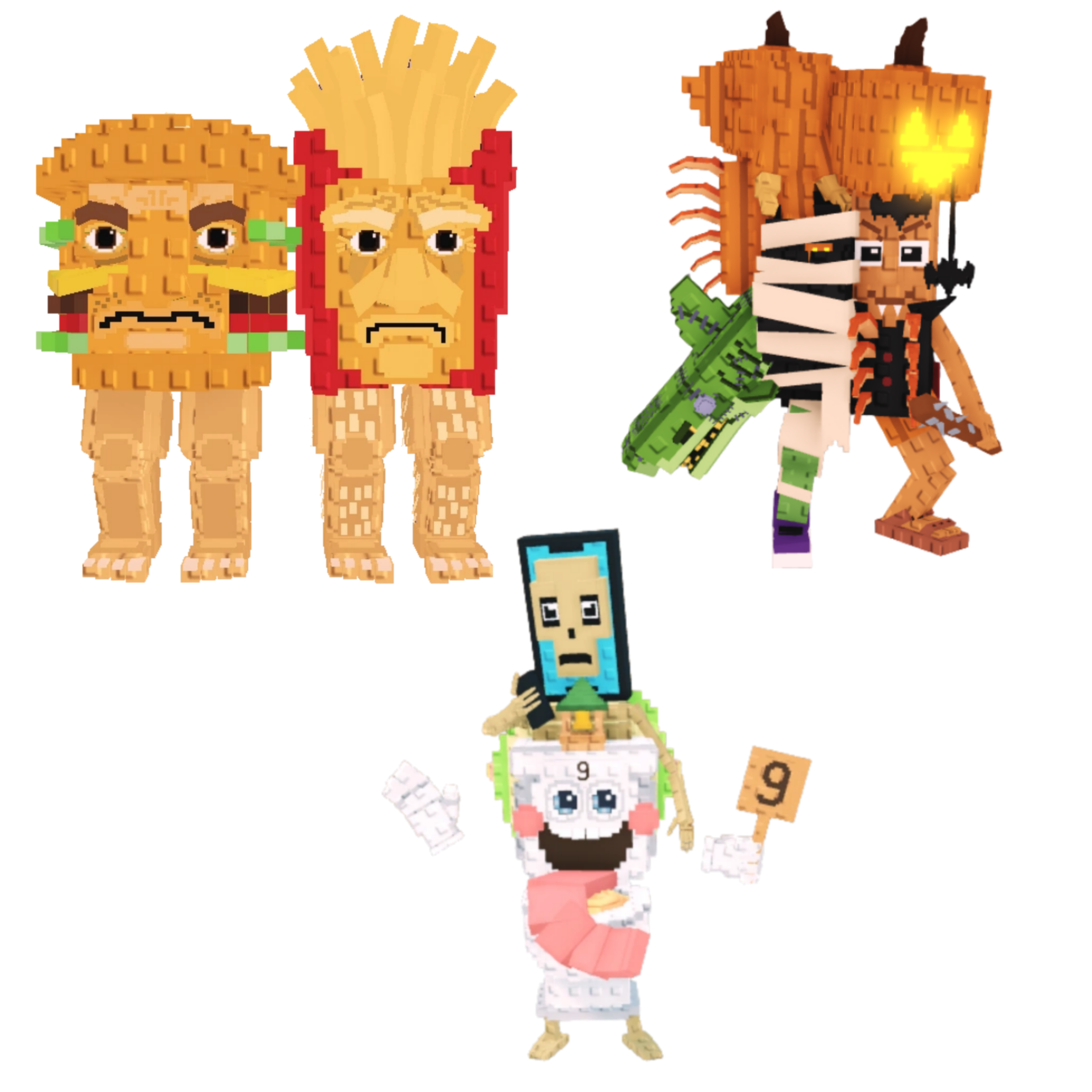 [BUNDLE] - 🪐 1x Burguro And Fryuro 🪐 1x La Secret Combinasion 🪐 1x La Spooky Grande