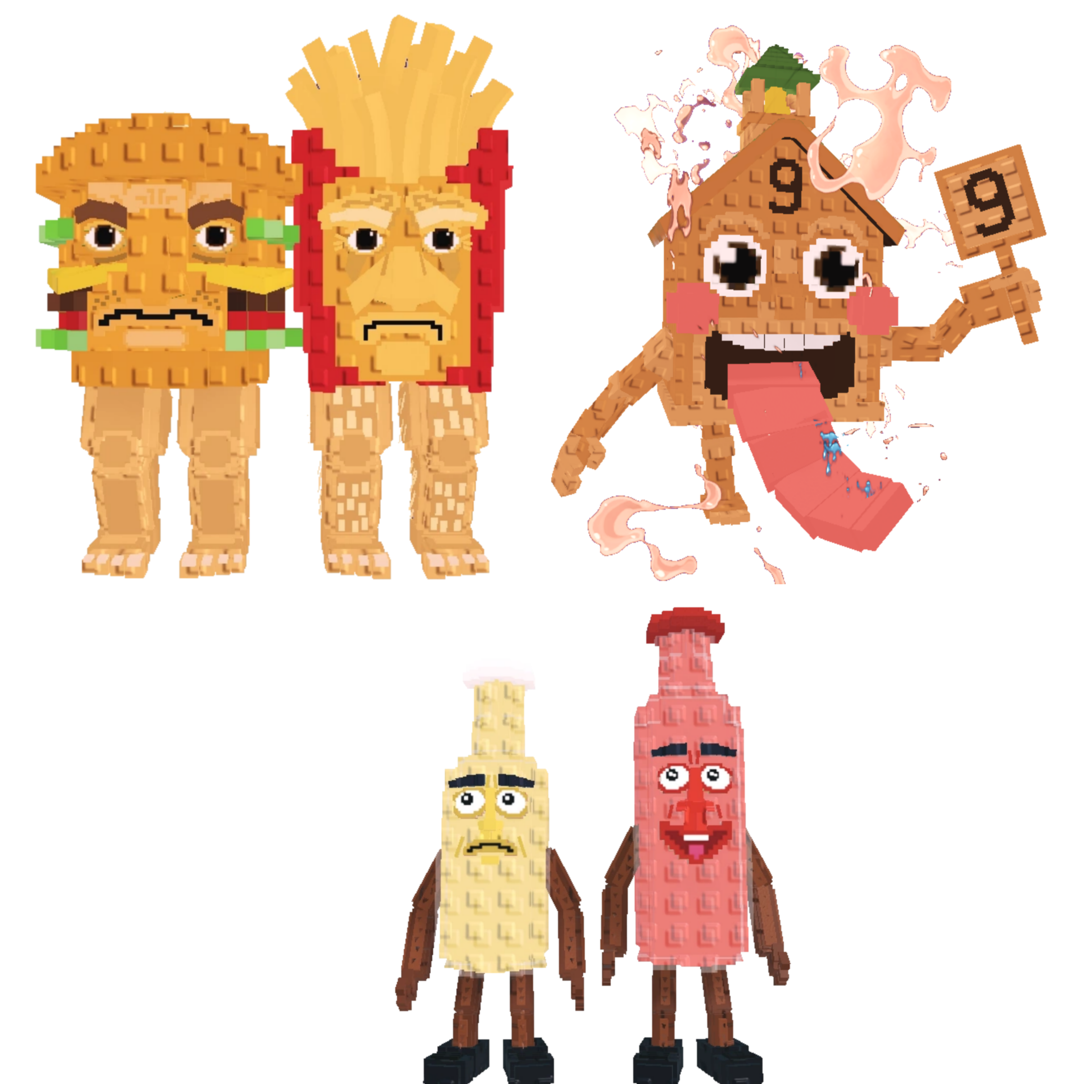 [BUNDLE] - ⛅ 1x Burguro And Fryuro ⛅ 1x Ketchuru and Musturu ⛅ 1x Esok Sekolah