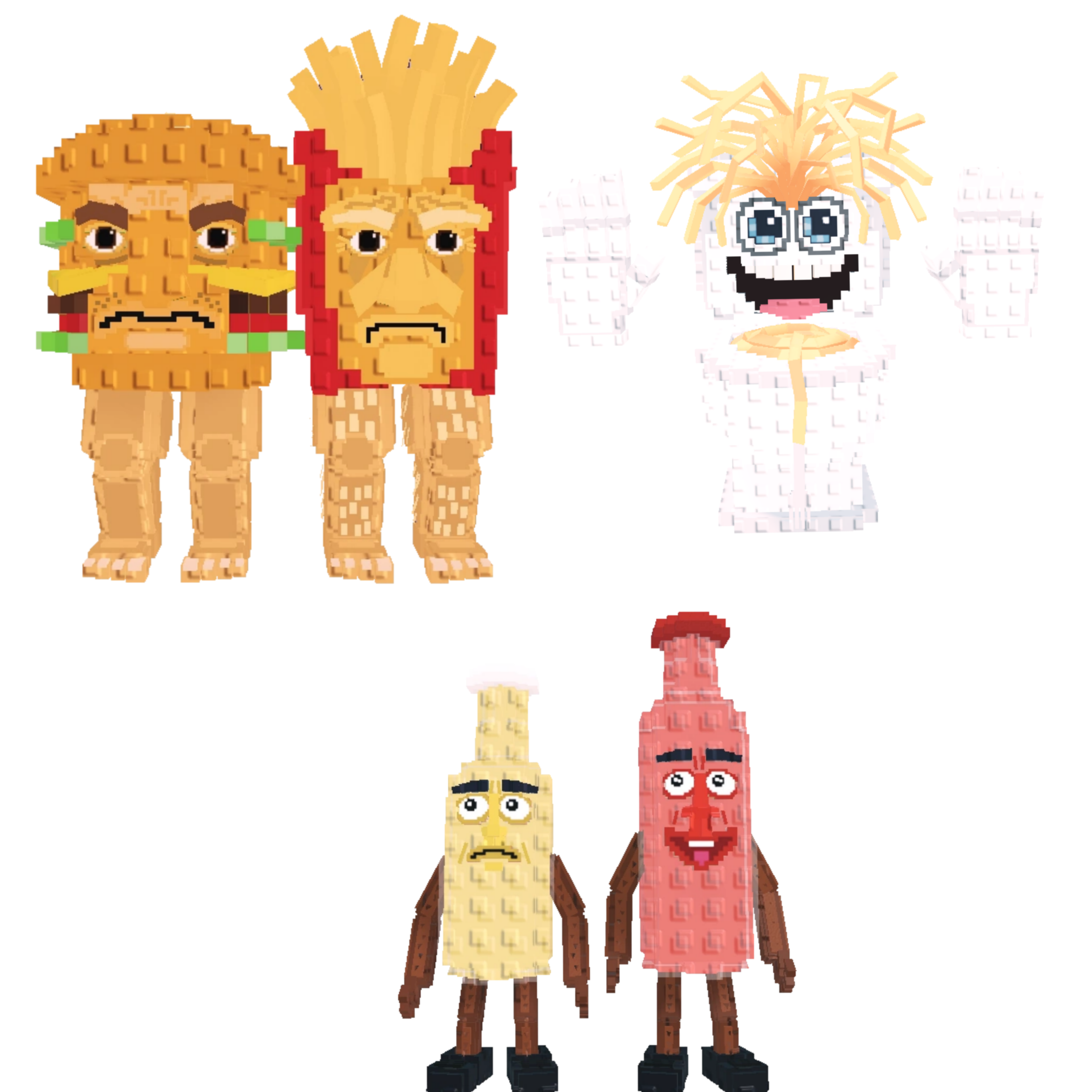 [BUNDLE] - 🌪️ 1x Burguro And Fryuro 🌪️ 1x Ketchuru and Musturu 🌪️ 1x Spaghetti Tualetti