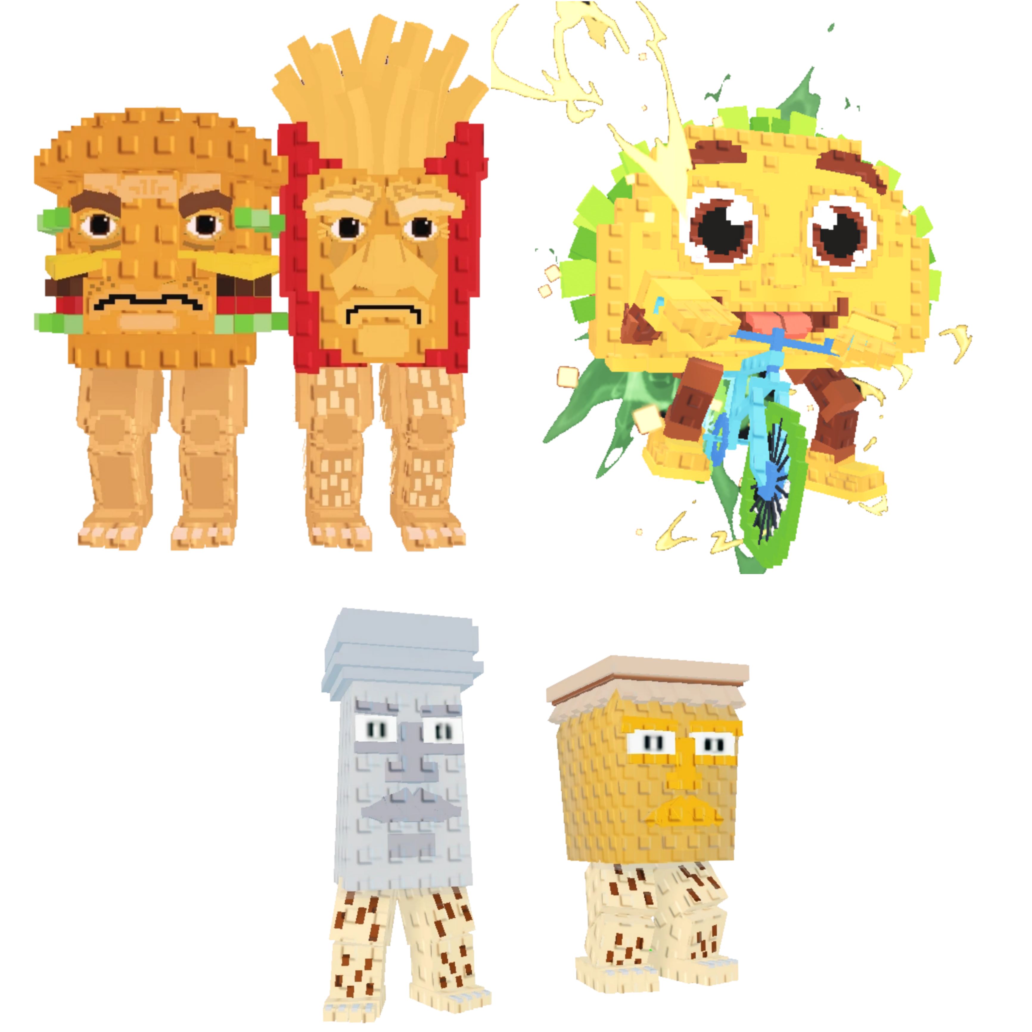 [BUNDLE] - ☔ 1x Burguro And Fryuro ☔ 1x Garama and Madundung ☔ 1x Tacorita Bicicleta