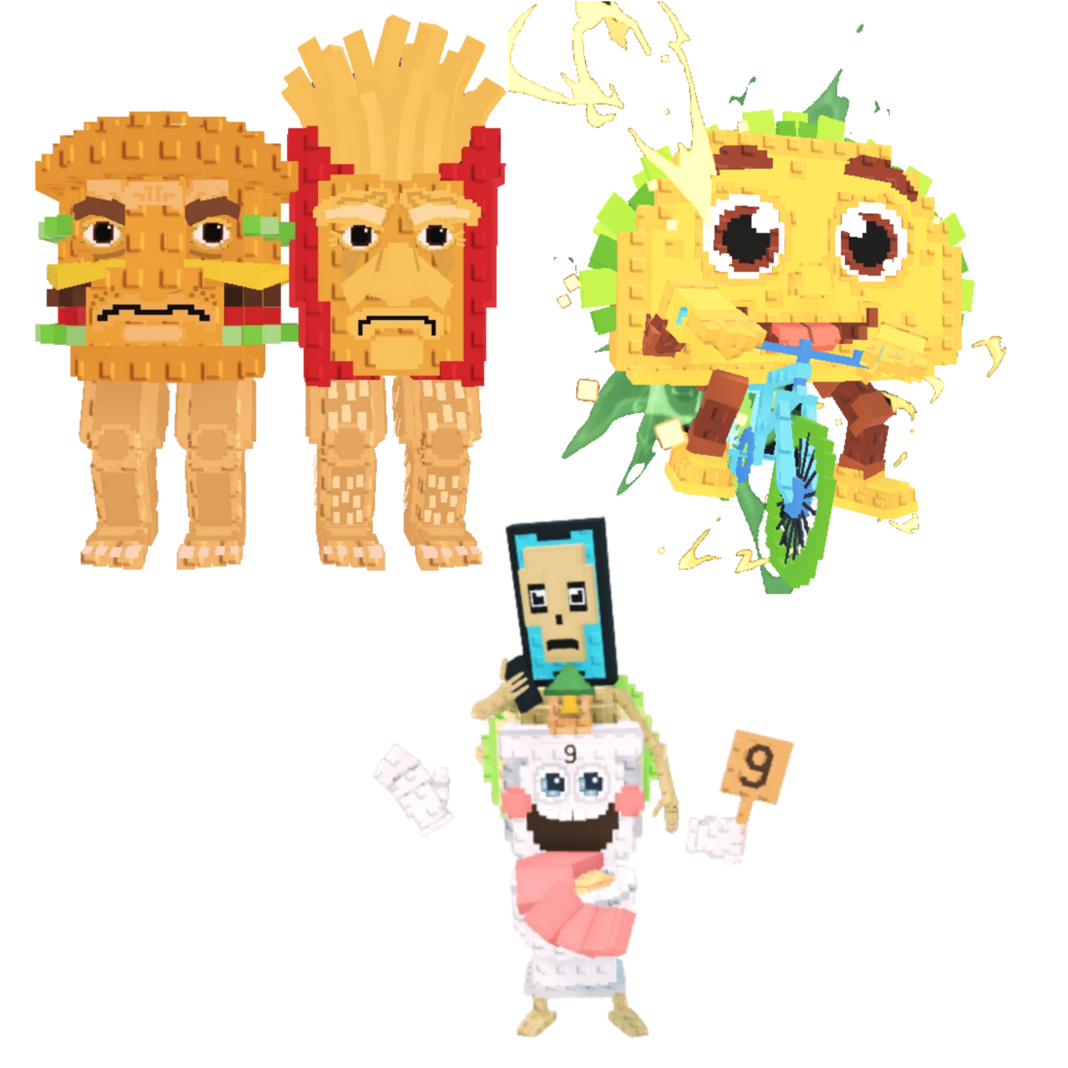 [BUNDLE] - ⛱️ 1x Burguro And Fryuro ⛱️ 1x La Secret Combinasion ⛱️ 1x Tacorita Bicicleta