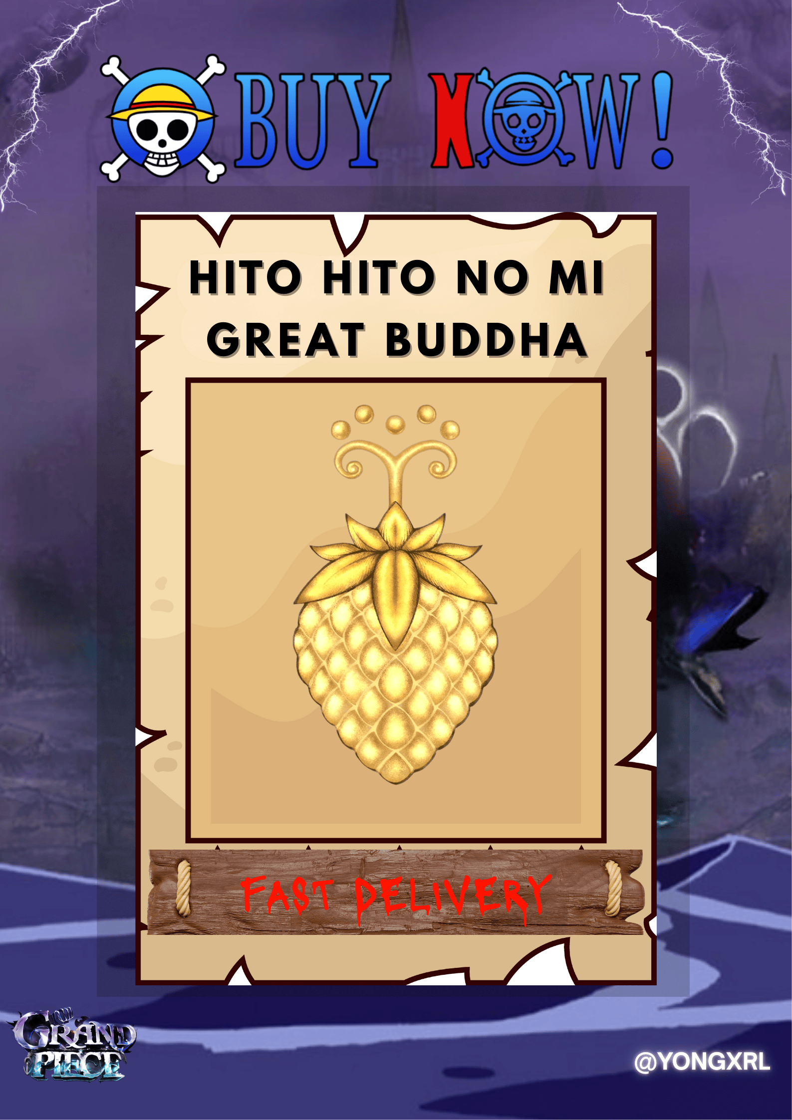 Hito Hito no Mi - Buddha | Grand Piece Online | ✅FAST DELIVERY