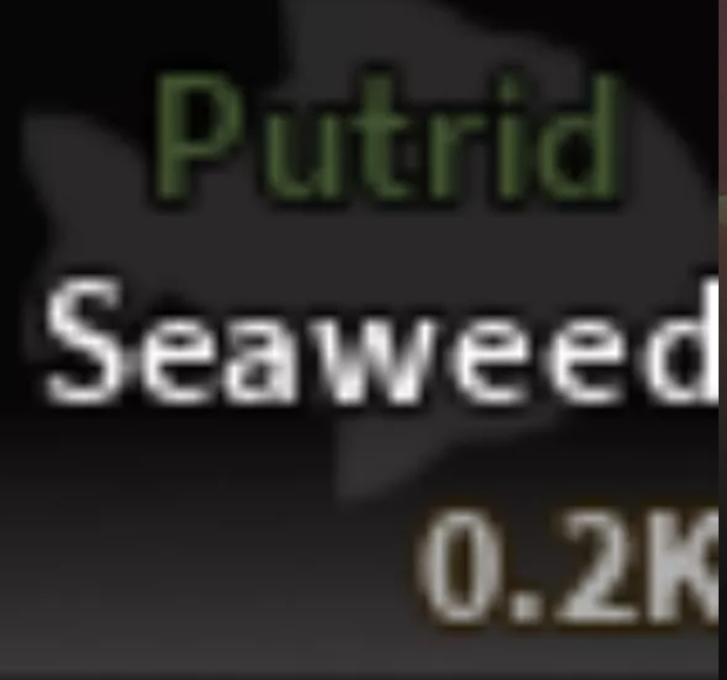 Putrid Seaweed ×1 | Dead Man's Rod Material
