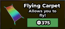 Flying Carpet [375R] - Steal a Brainrot 🚀 Fast Delivery ⚡ [Send via Gifting] ✅