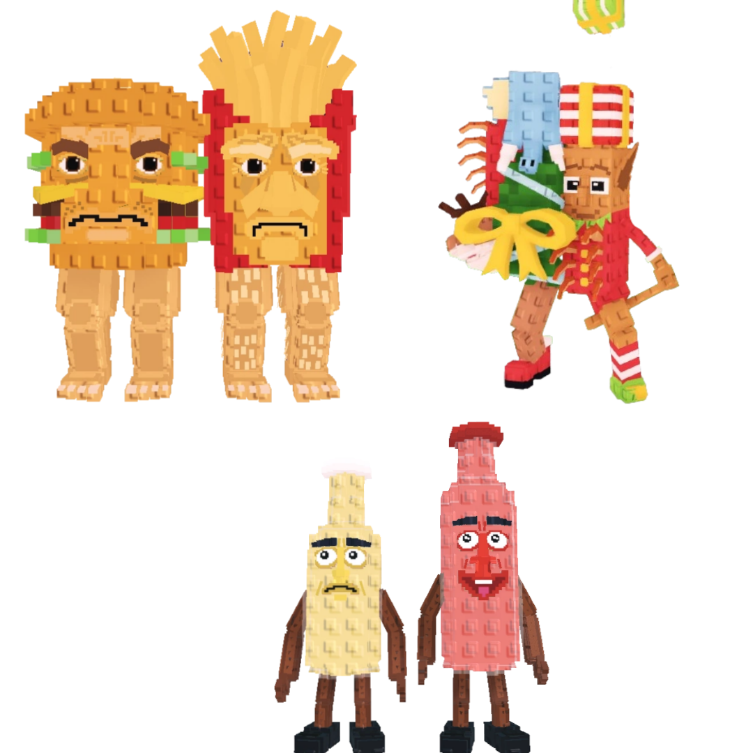 [BUNDLE] - 🍉 1x Burguro And Fryuro 🍉 1x La Jolly Grande 🍉 1x Ketchuru And Musturu