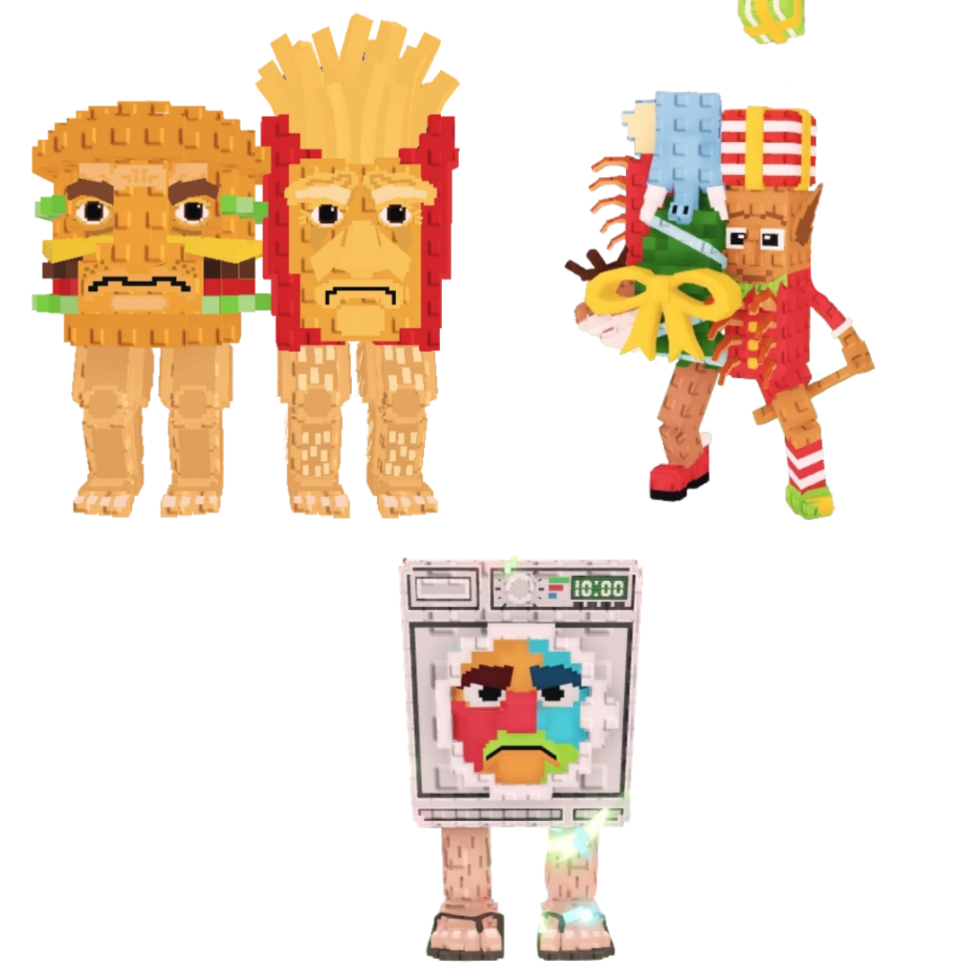 [BUNDLE] - 🍍 1x Burguro And Fryuro 🍍 1x La Jolly Grande 🍍 1x Lavadorito Spinito