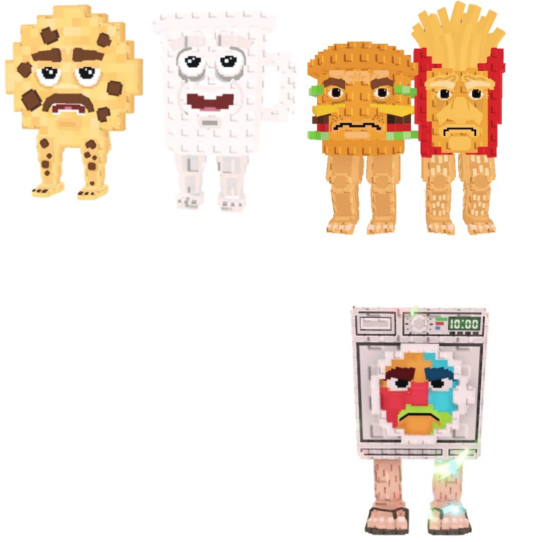 [BUNDLE] - 🌊 1x Cooki and Milki 🌊 1x Burguro And Fryuro 🌊 1x Lavadorito Spinito