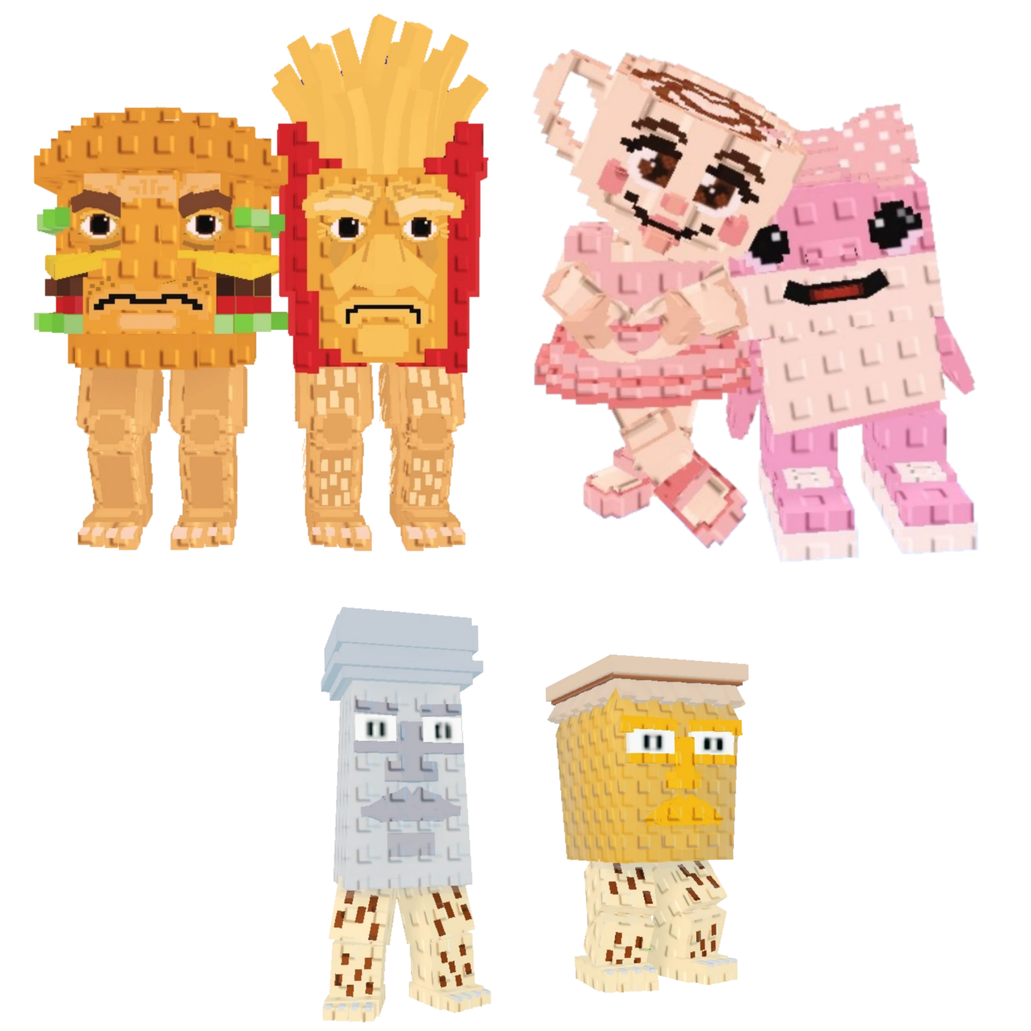 [BUNDLE] - 🍓 1x Burguro And Fryuro 🍓 1x Las Sis 🍓 1x Garama And Madundung