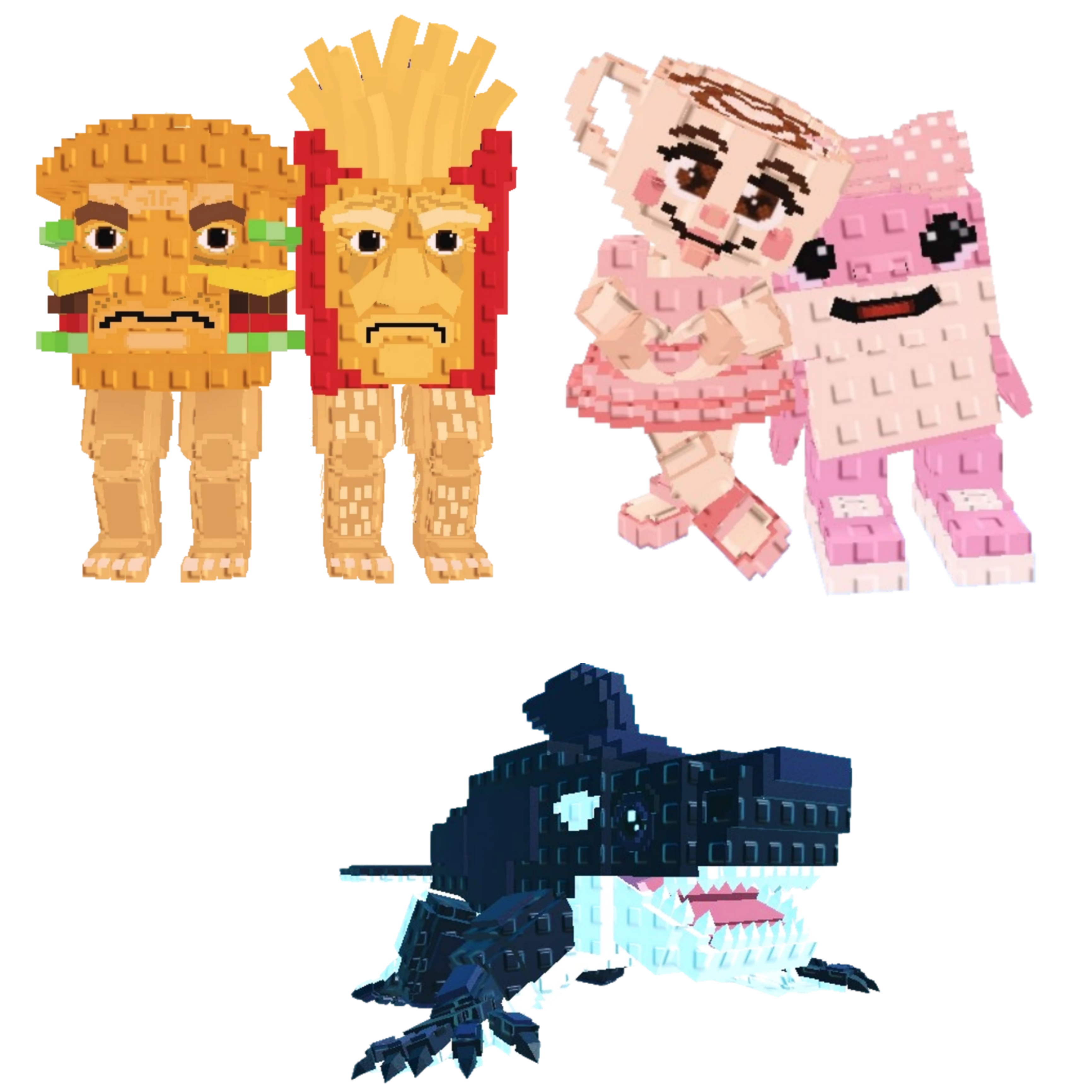 [BUNDLE] - 🥕 1x Burguro And Fryuro 🥕 1x Las Sis 🥕 1x Orcaledon