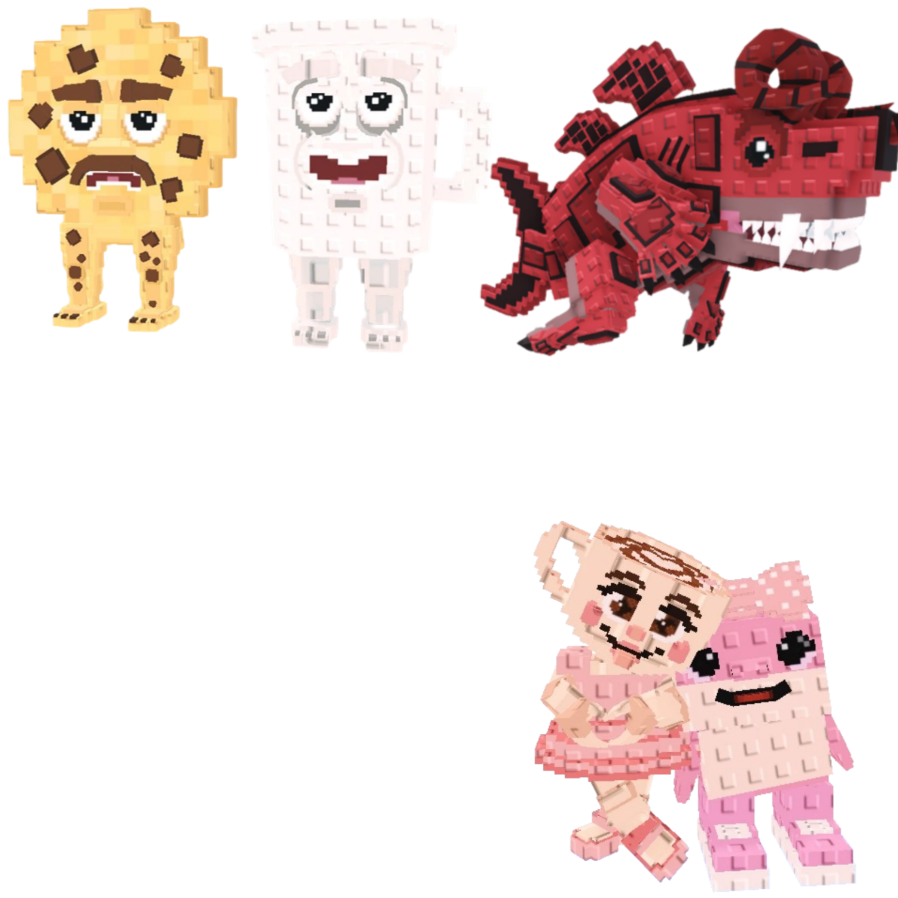 [BUNDLE] - 🧄 1x Cooki and Milki 🧄 1x Eviledon 🧄 1x Las Sis