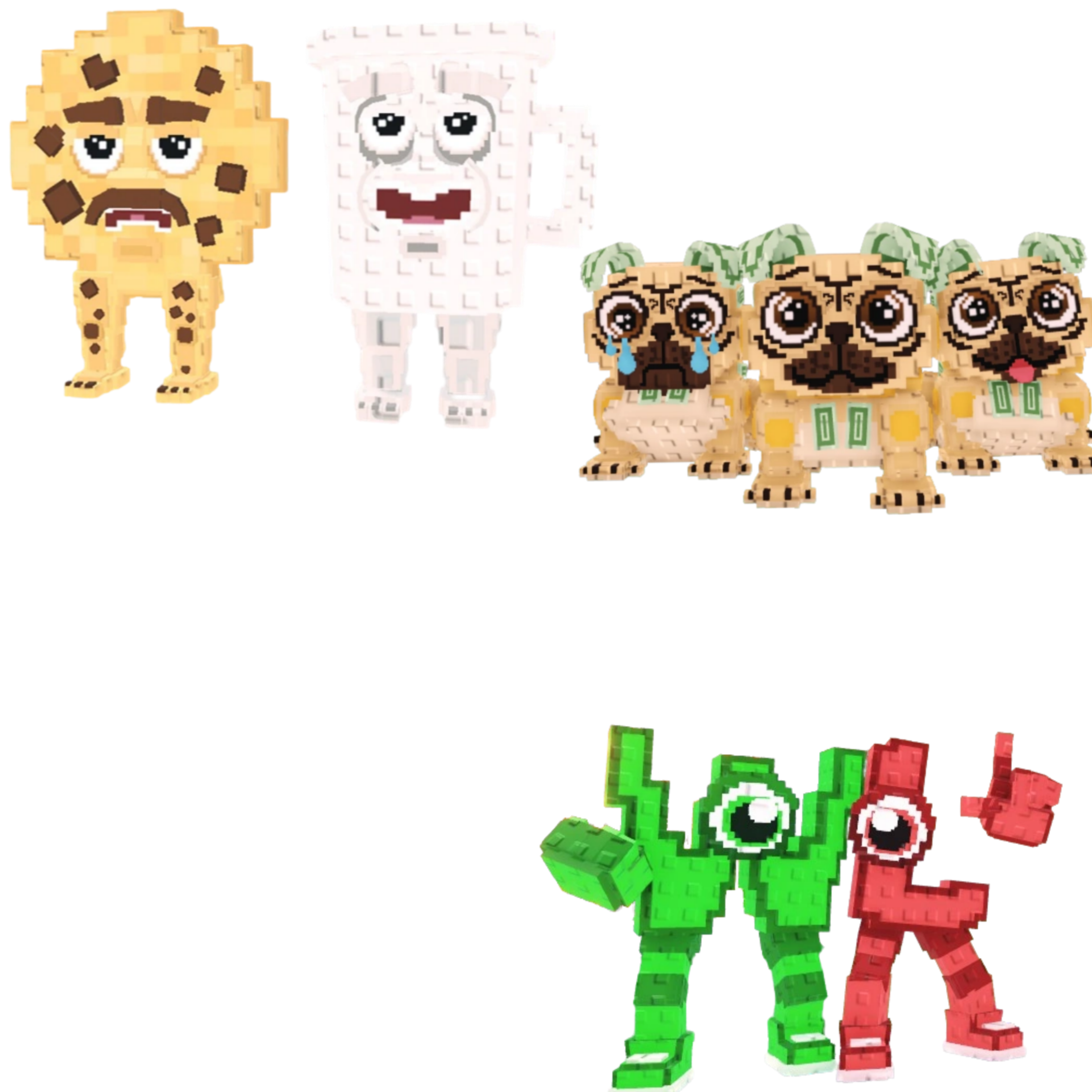 [BUNDLE] - 🥖 1x Cooki and Milki 🥖 1x W or L (WorL) 🥖 1x Los Puggies