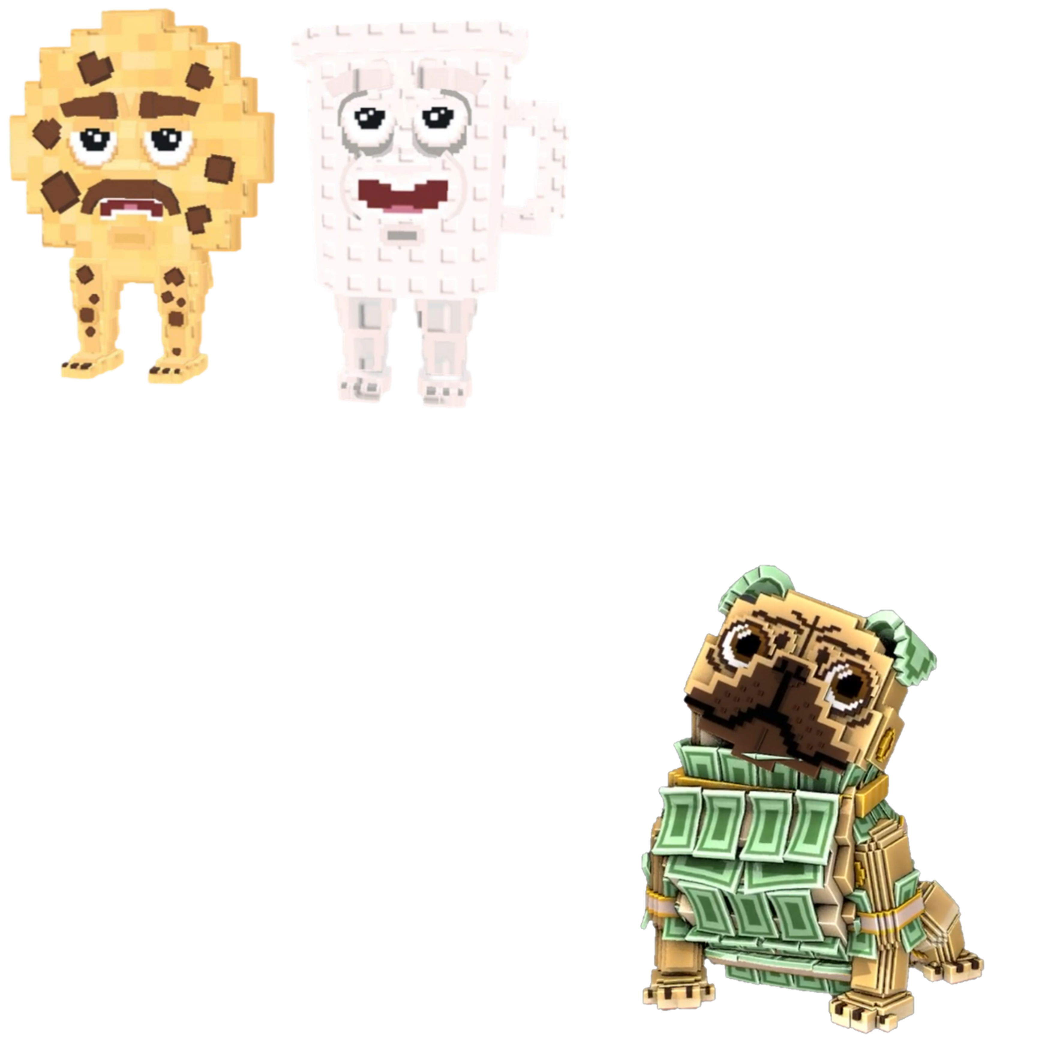 [BUNDLE] - 🍔 1x Cooki and Milki 🍔 1x Money Money Puggy
