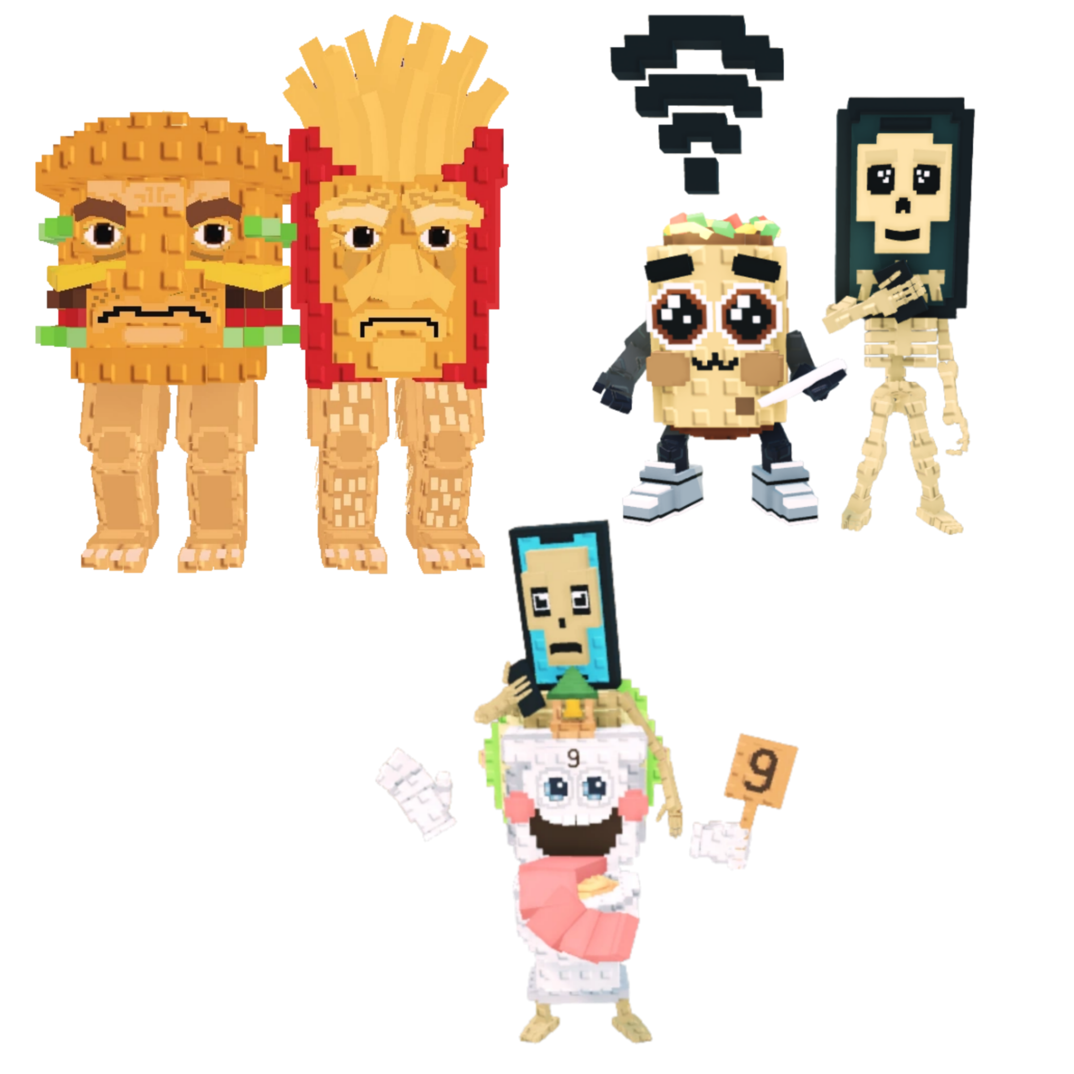 [BUNDLE] - 🥞 1x Burguro And Fryuro 🥞 1x Los Mobilis 🥞 1x La Secret Combinasion