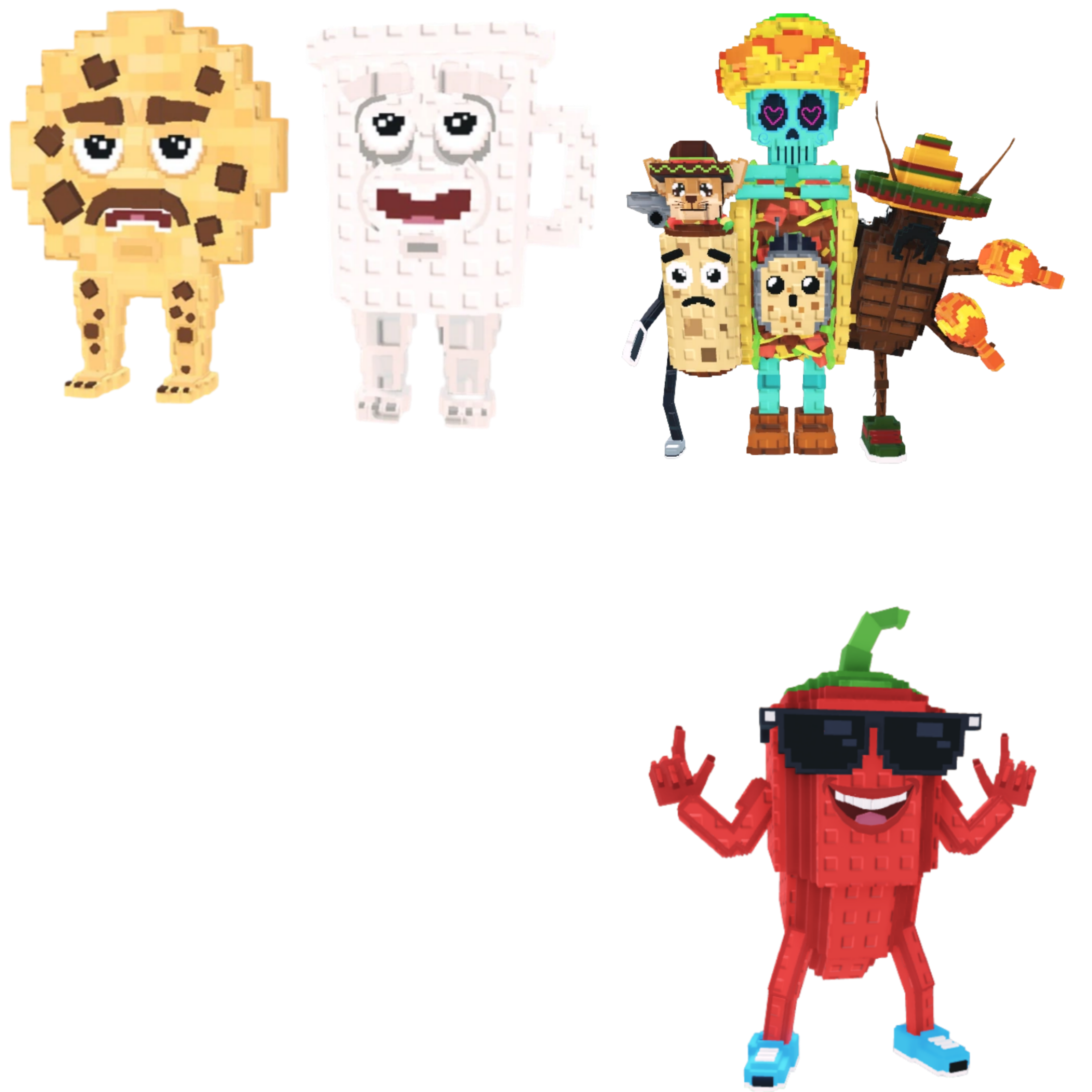 [BUNDLE] - 🍟 1x Cooki and Milki 🍟 1x Chillin Chili 🍟 1x La Taco Combinasion