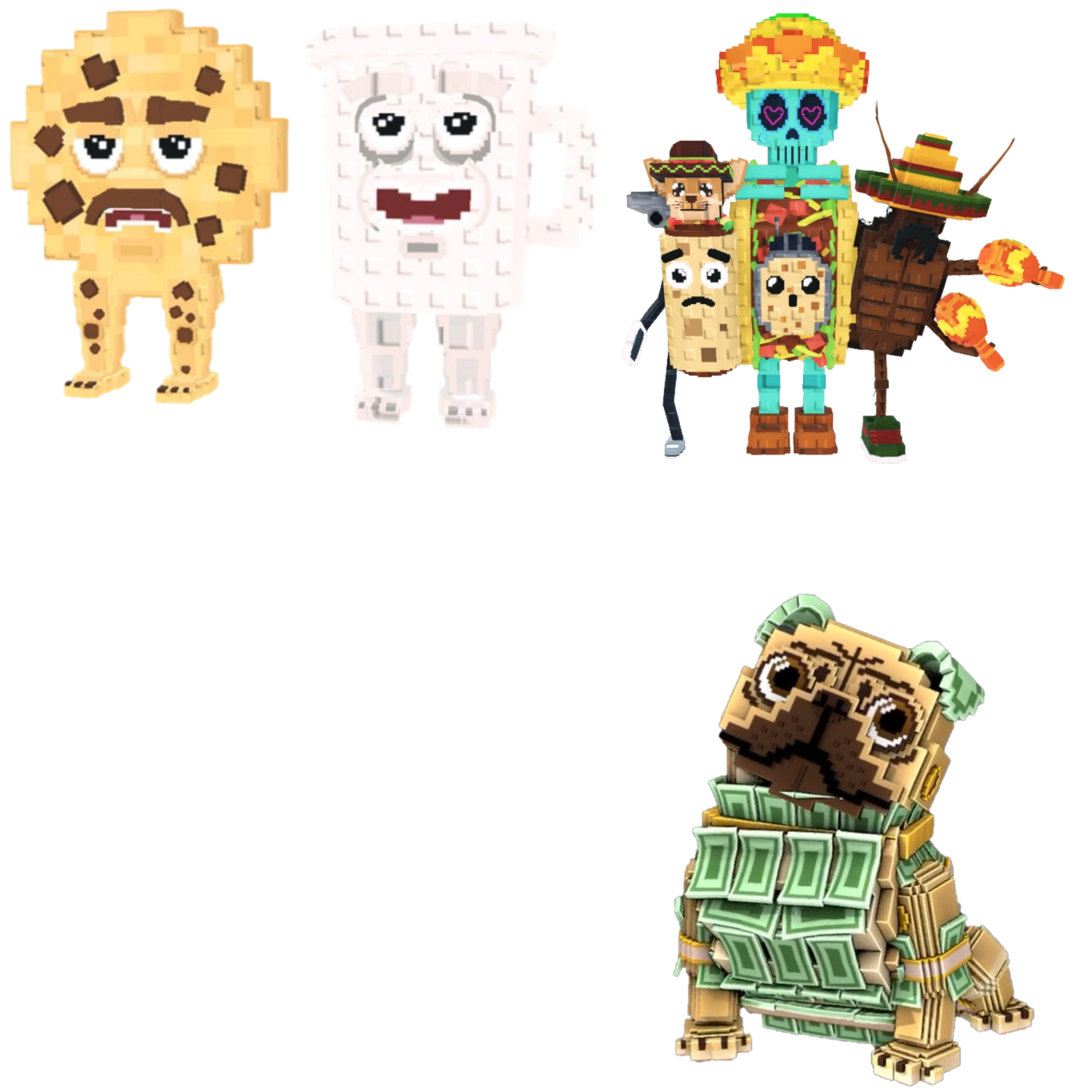[BUNDLE] - 🍕 1x Cooki and Milki 🍕 1x La Taco Combinasion 🍕 1x Money Money Puggy