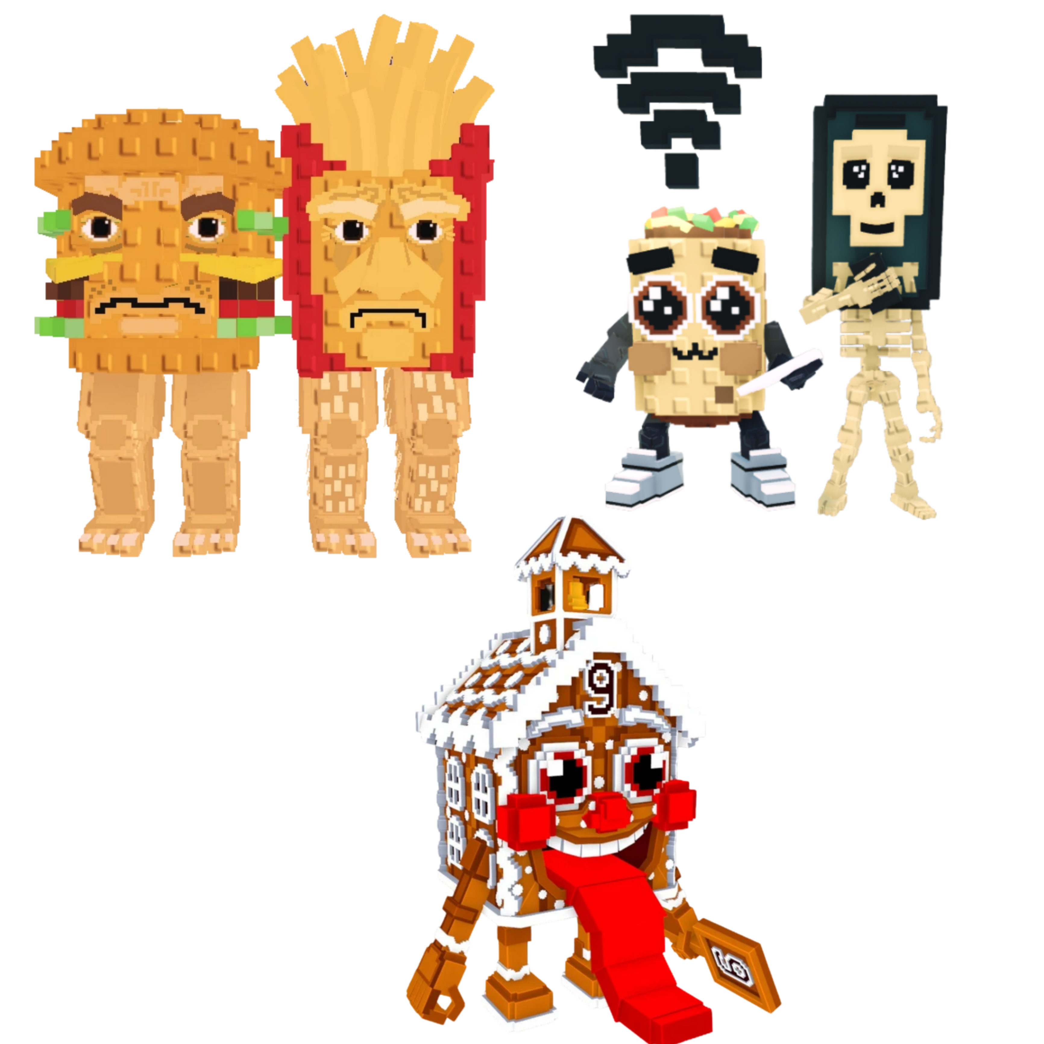 [BUNDLE] - 🐵 1x Burguro And Fryuro 🐵 1x Los Mobilis 🐵 1x La Ginger Sekolah
