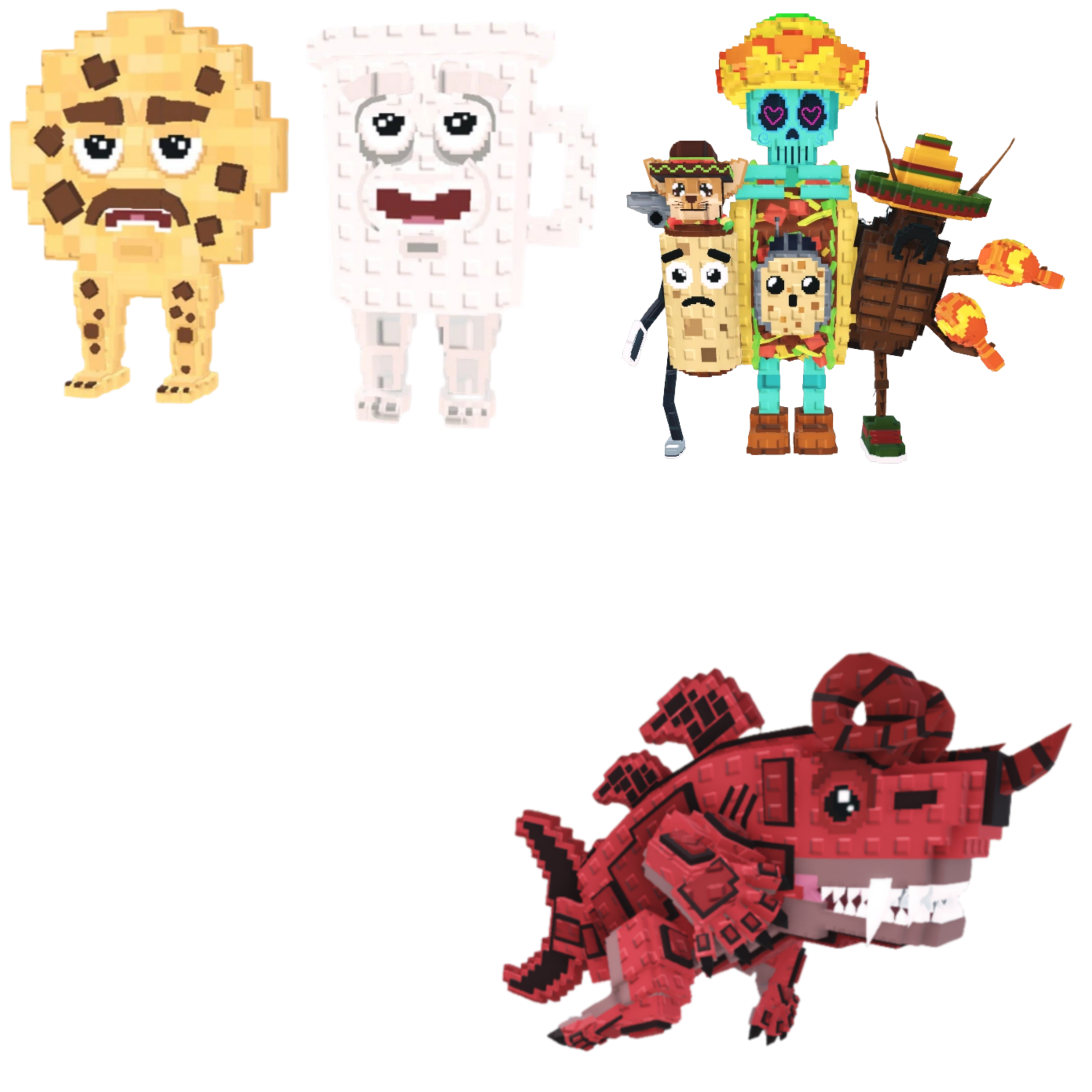 [BUNDLE] - 🌭 1x Cooki and Milki 🌭 1x La Taco Combinasion 🌭 1x Eviledon