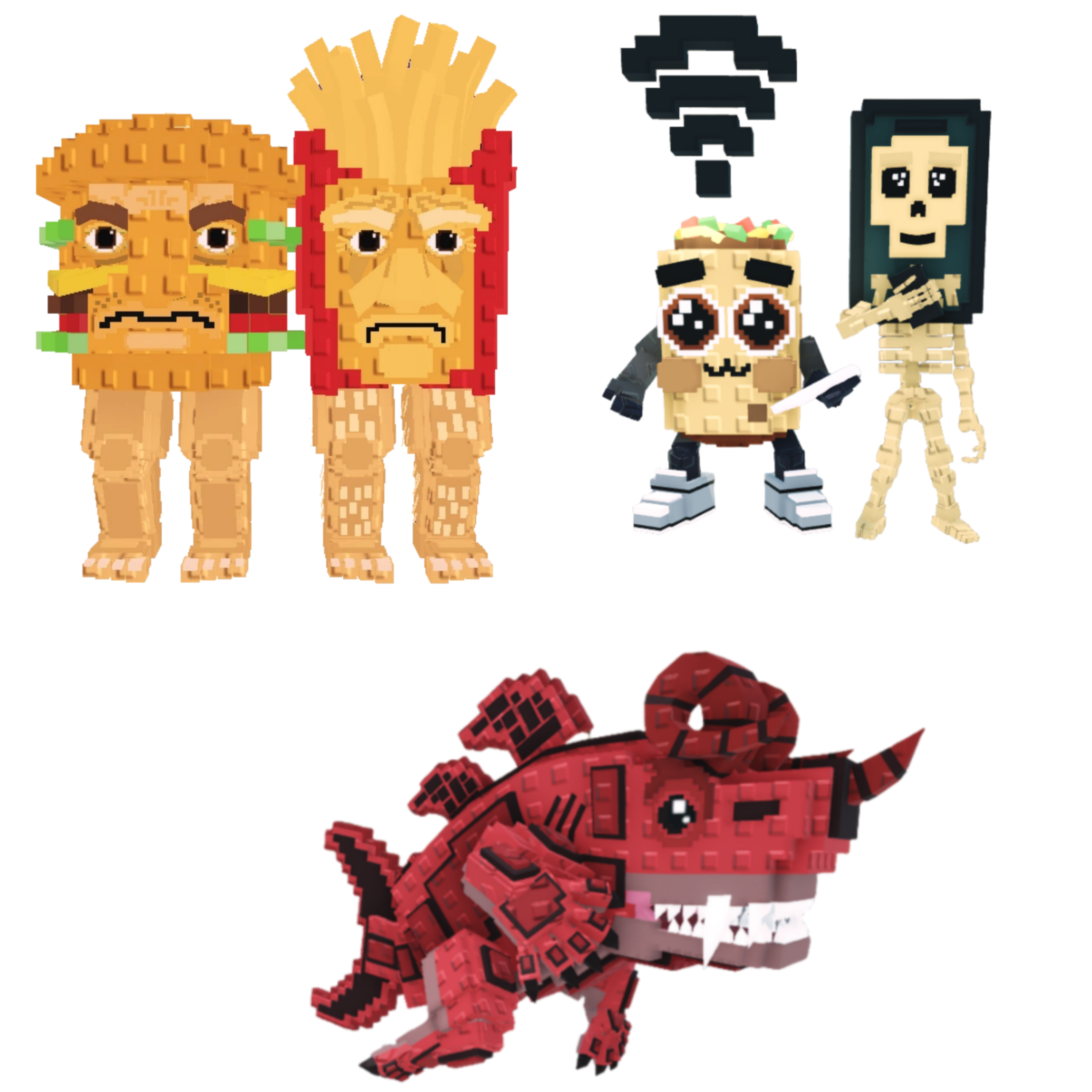 [BUNDLE] - 🦧 1x Burguro And Fryuro 🦧 1x Los Mobilis 🦧 1x Eviledon