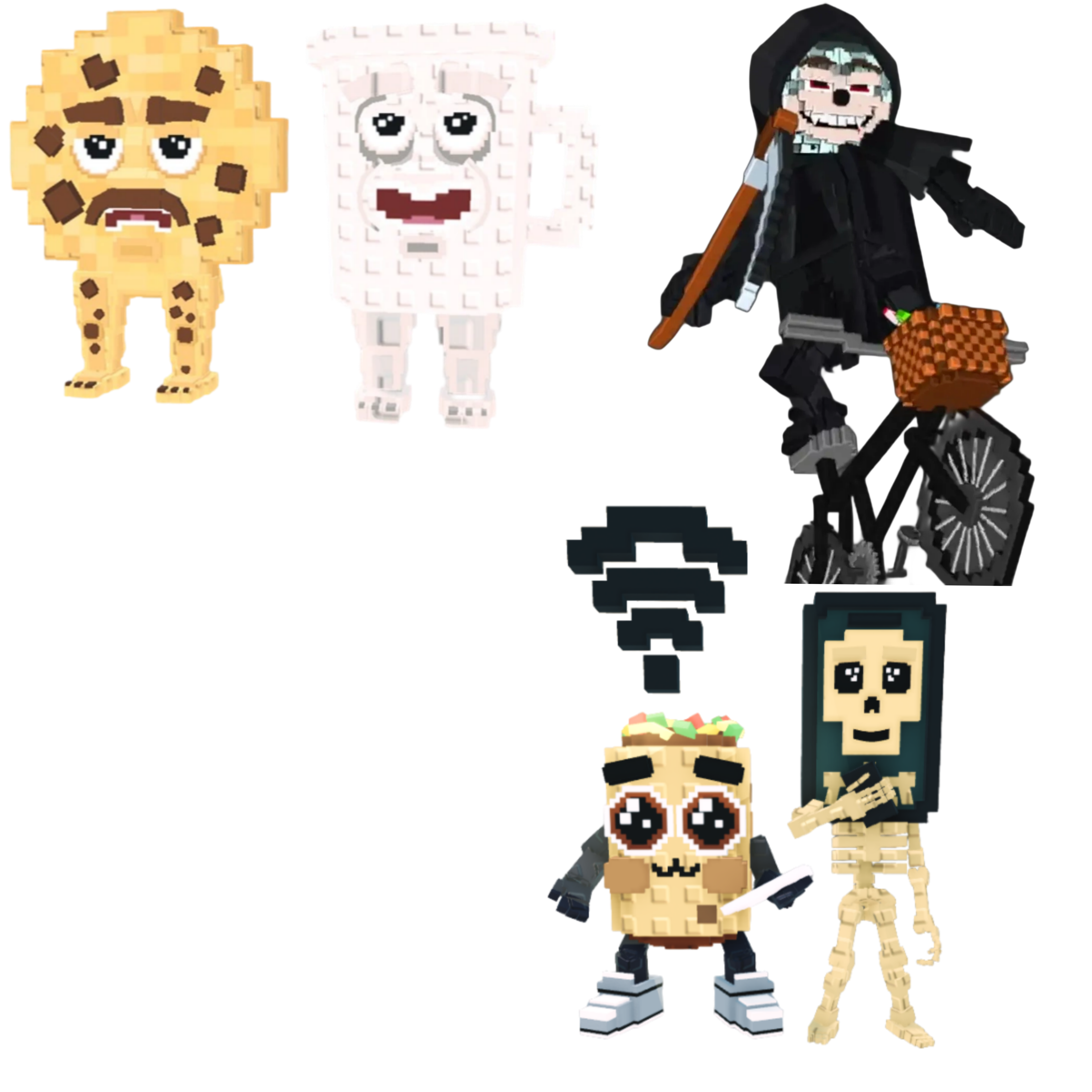 [BUNDLE] - 🍜 1x Cooki and Milki 🍜 1x Mieteteira Bicicleteira 🍜 1x Los Mobilis