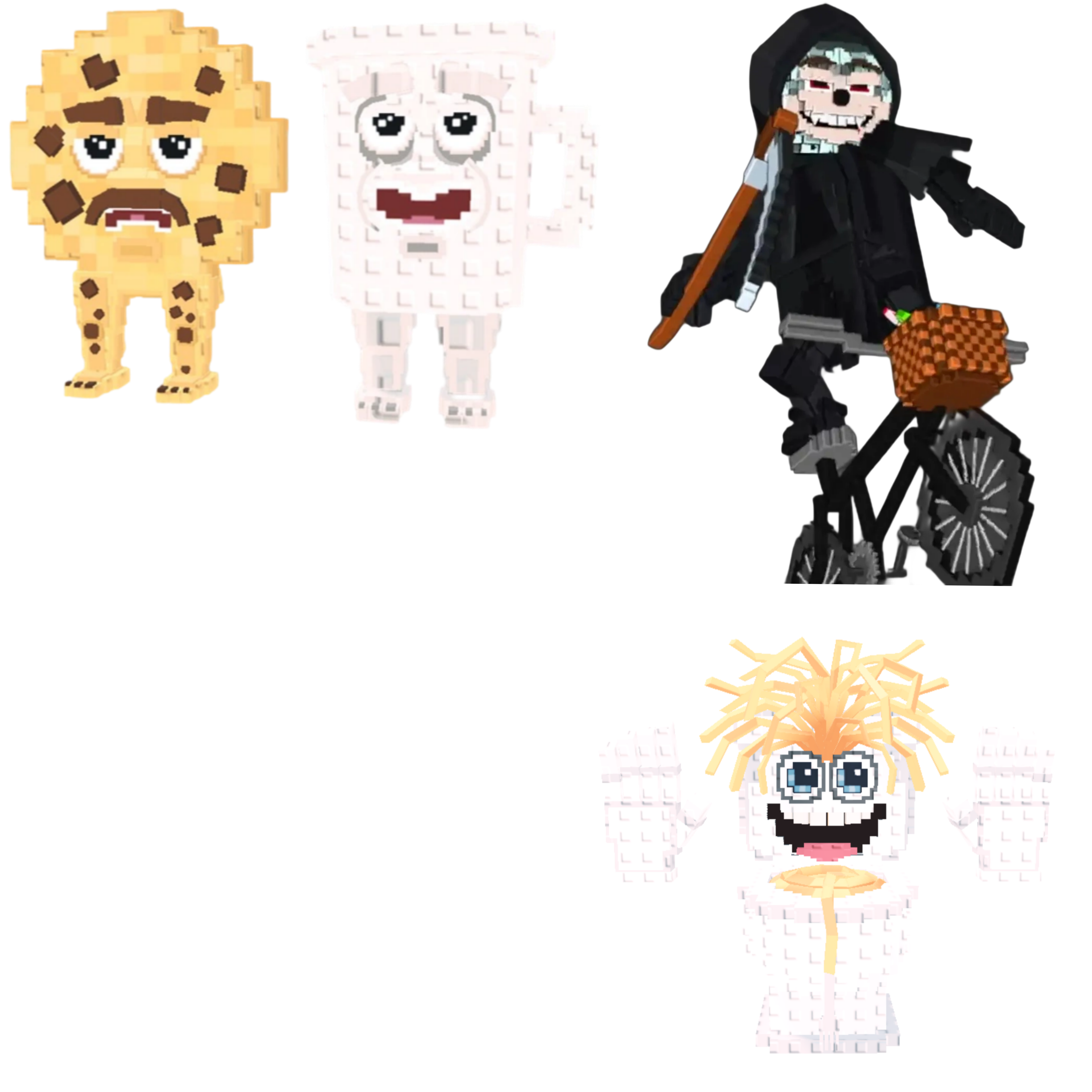 [BUNDLE] - 🍤 1x Cooki and Milki 🍤 1x Spaghetti Tualetti 🍤 1x Mieteteira Bicicleteira