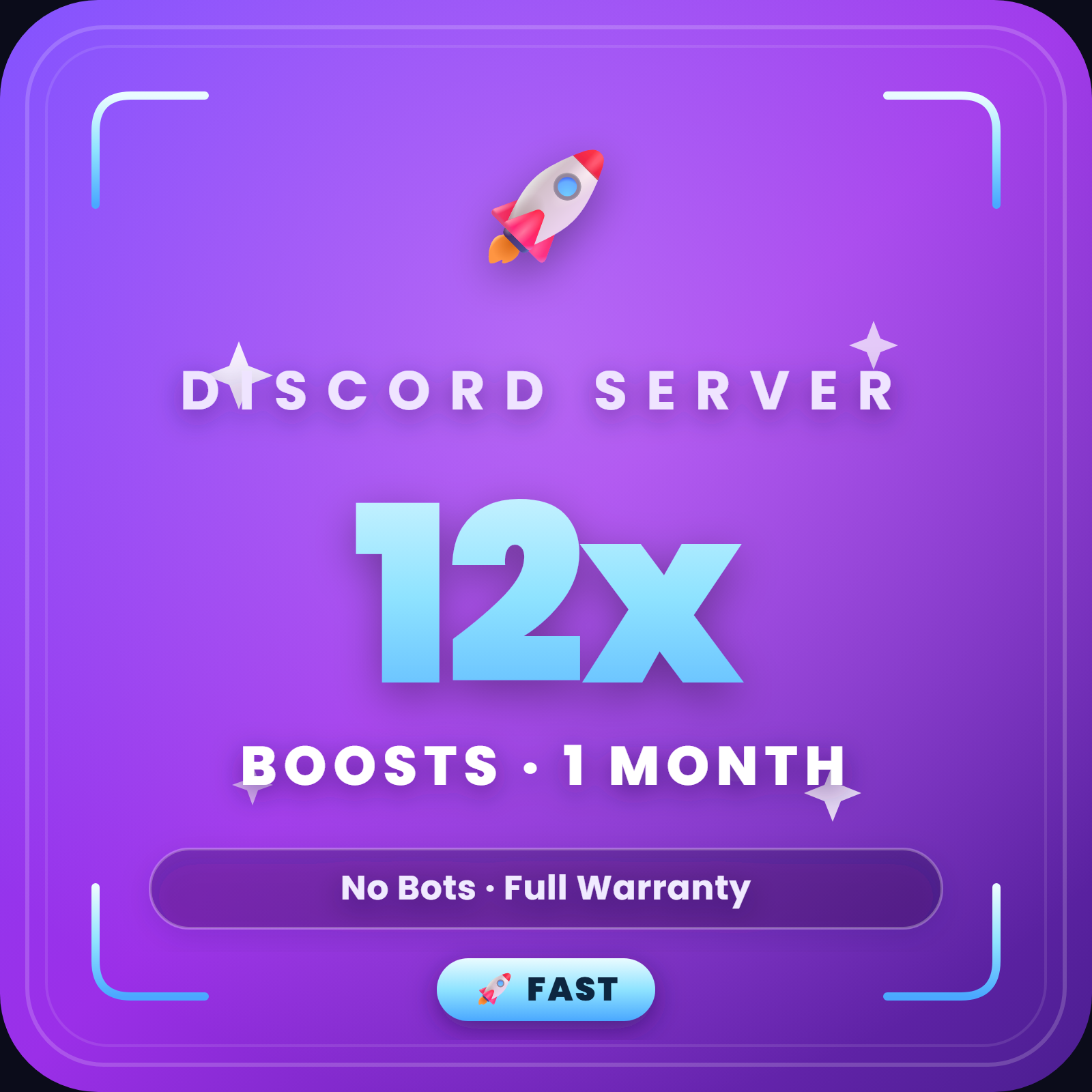 Discord 12x Server Boosts 🚀 | 1 Month | Almost Level 3 | Warranty