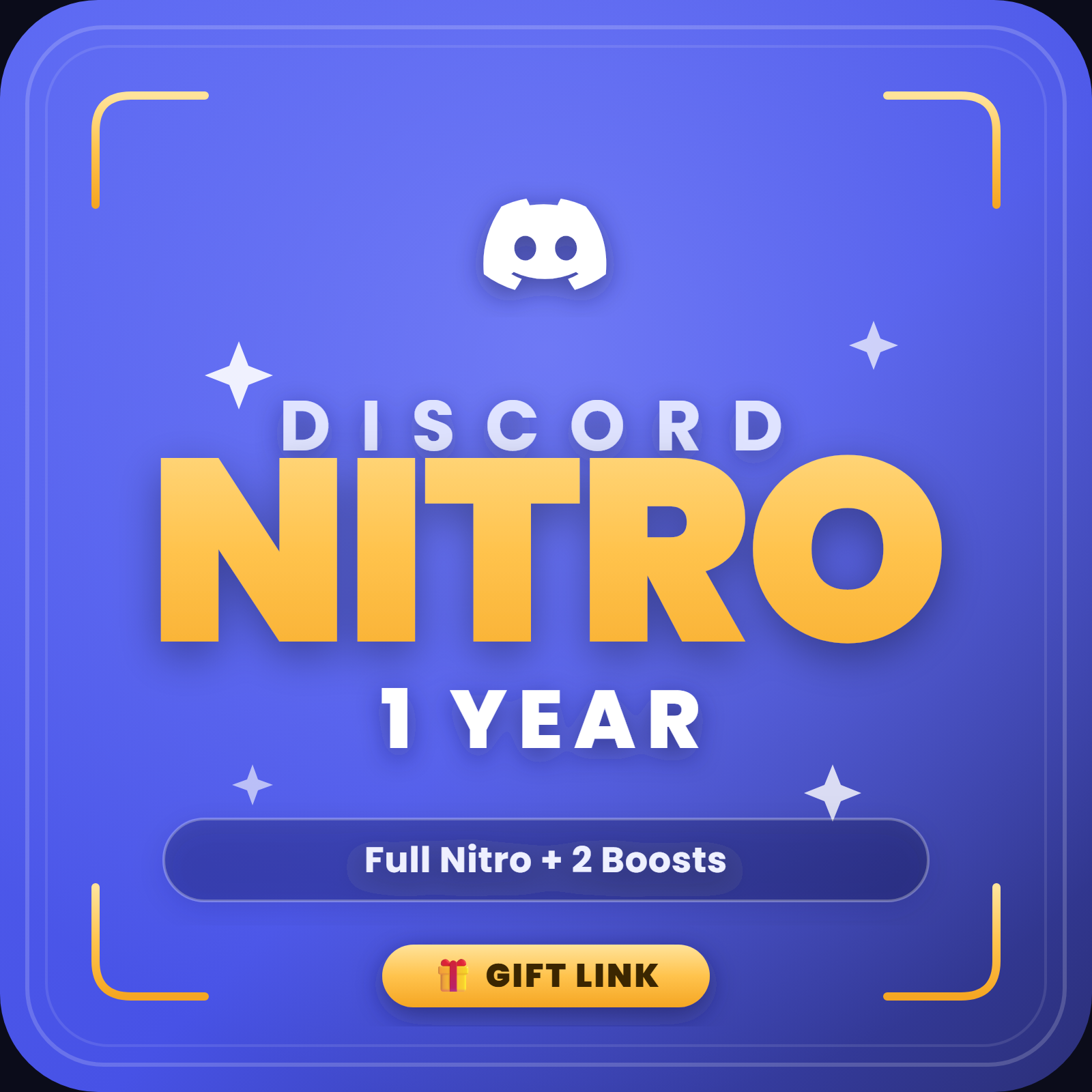 Discord Nitro Premium 🚀 | 1 Year + 2 Boosts | Full Nitro | Best Value