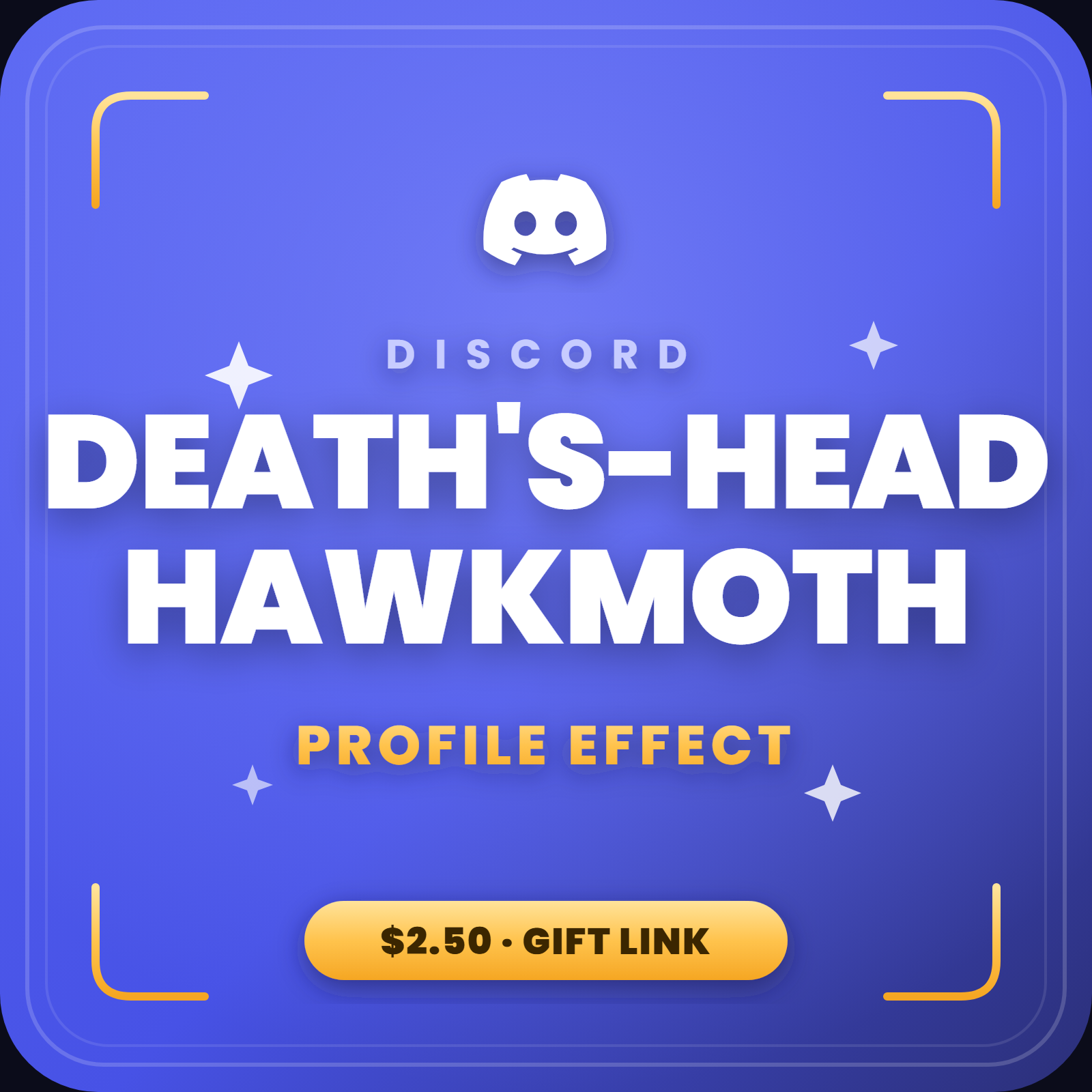 Discord Death's-Head Hawkmoth Profile Effect 🎁 | Gift Link | Instant & Safe