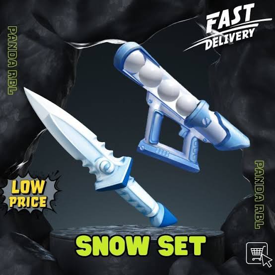 Snow Set ( Snow Dagger & Snowcannon ) | Murder Mystery 2 - Roblox