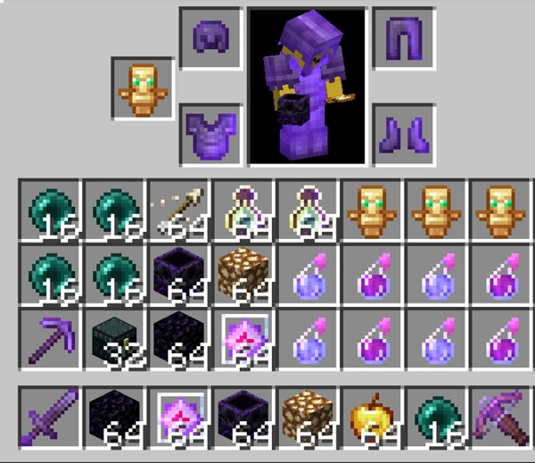 Full inventory MAXED NETHERITE PVP KIT
