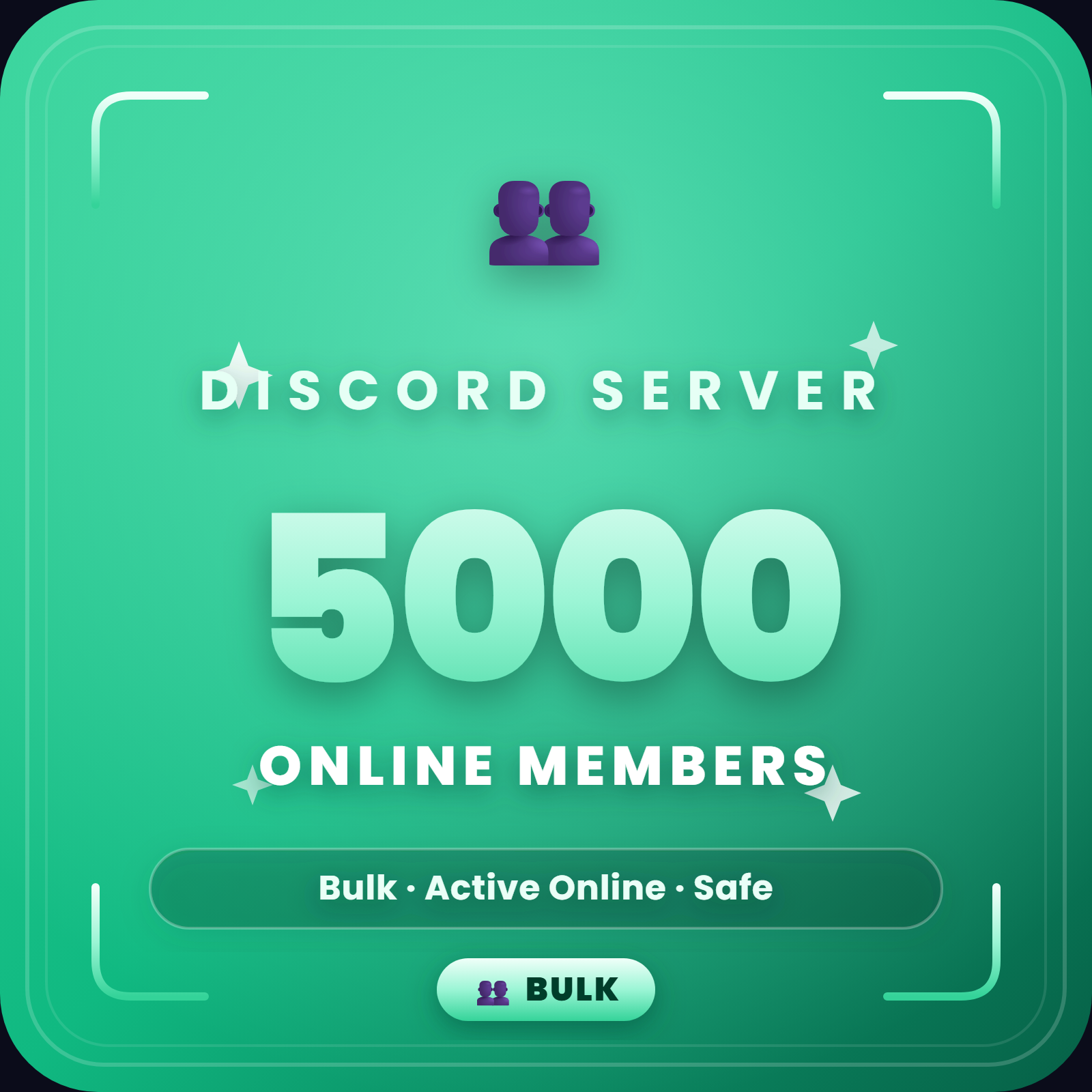 5000 Online Discord Members 👥 | Bulk | Active Online | Safe