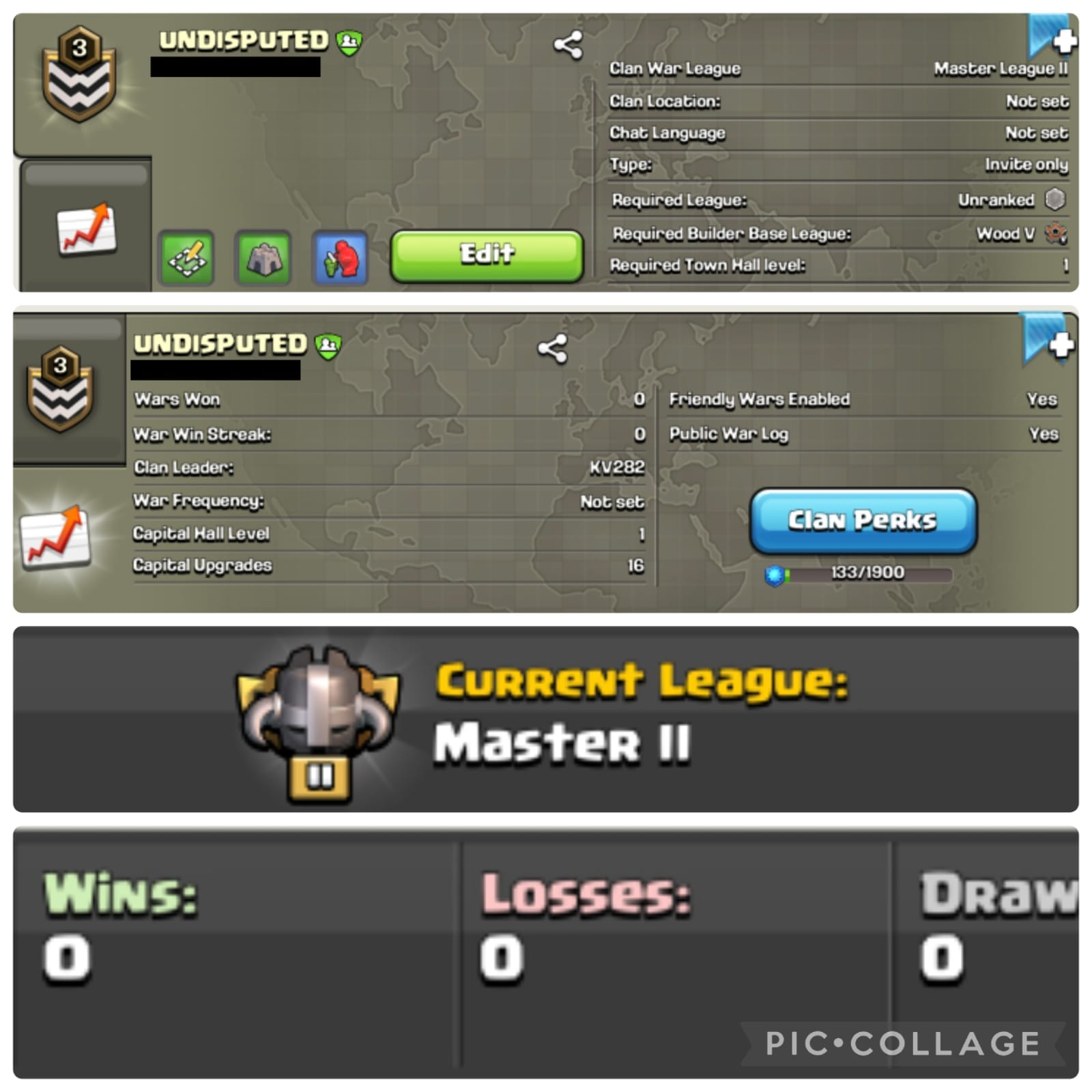 MASTER 2 || LEVEL : 3 || NAME : UNDISPUTED || 0 0 WIN AND LOSSES