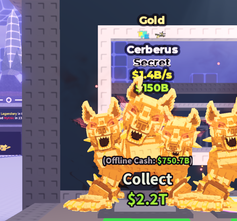 🍔NO TACO🍔 GOLD Cerberus 💵 1.4B/s 💵 Glitched + Explosive Traits ⭐ YOU GET THE ONE IN PICTURE ✅ 14K+ Orders ✅ TOP SELLER ✅ HaileebGG