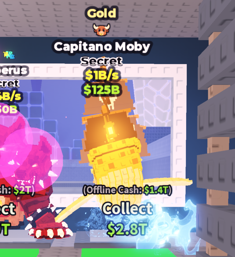 🍔NO TACO🍔 GOLD Capitano Moby 💵 1B/s 💵 Chocolate Trait ⭐ YOU GET THE ONE IN PICTURE ✅ 500+ Orders ✅ TOP SELLER ✅ GamerTagz