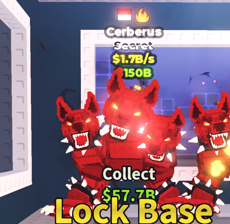 🍔NO TACO🍔 Cerberus 💵 1.7B/s 💵 Indonesia + Fire Traits ⭐ YOU GET THE ONE IN PICTURE ✅ 500+ Orders ✅ TOP SELLER ✅ GamerTagz